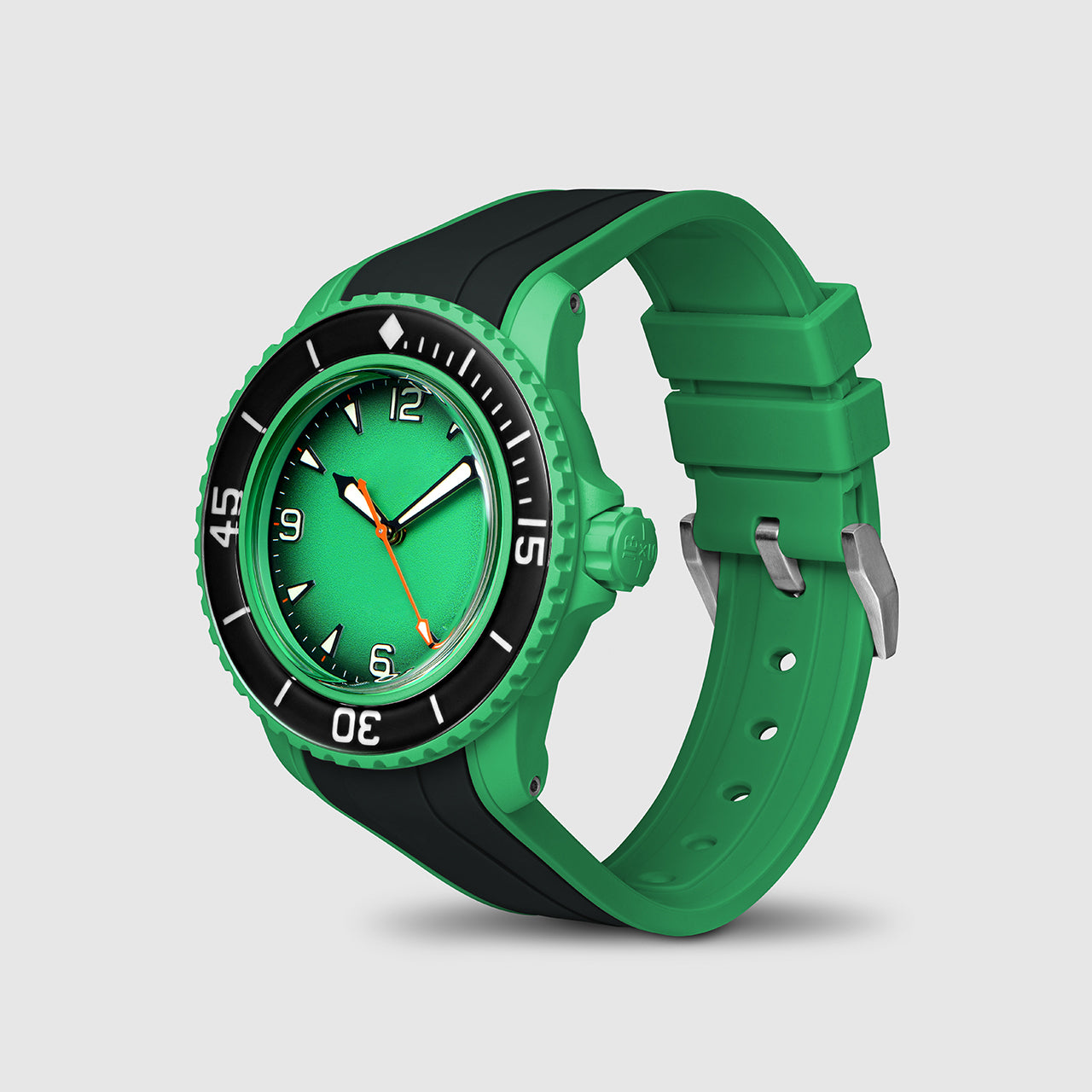 FKM Integrated Rubber Strap for Blancpain x Swatch Fifty Fathoms - Bla