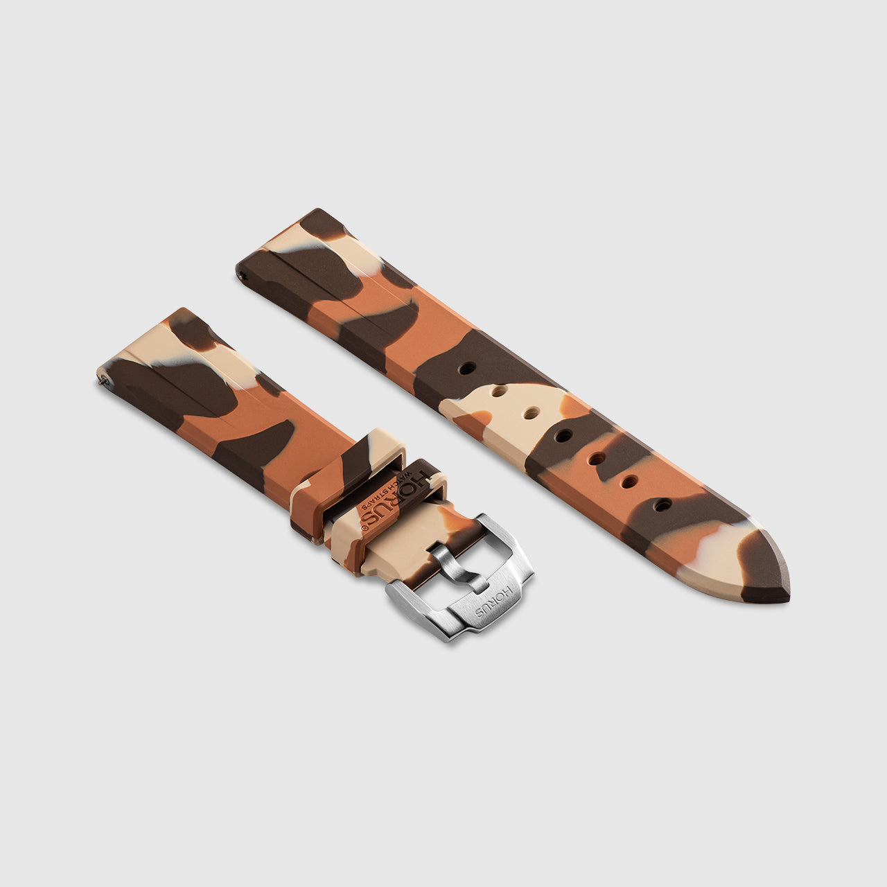 FKM Rubber Strap for Rolex Datejust 36 - Desert Camo