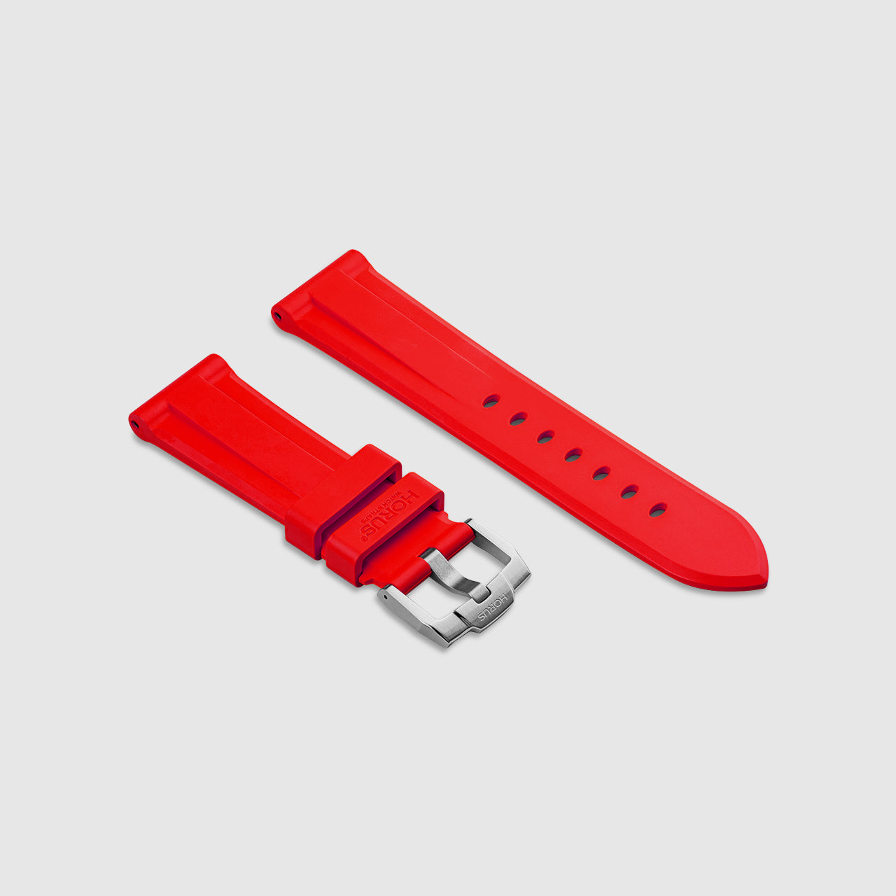 FKM Rubber Strap for IWC Portofino Collection - Heat Red