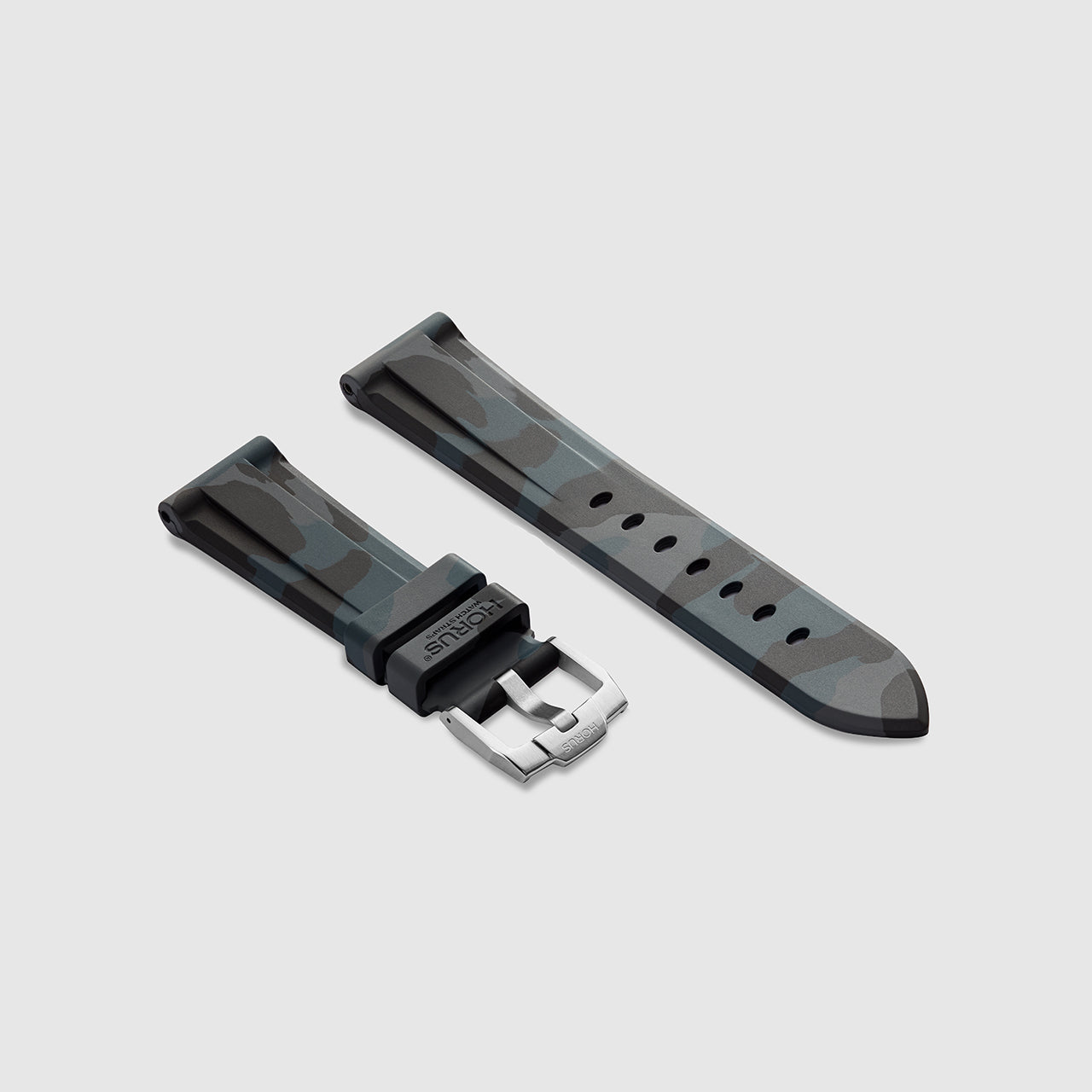 FKM Rubber Strap for Longines Heritage Collection - Carbon Camo