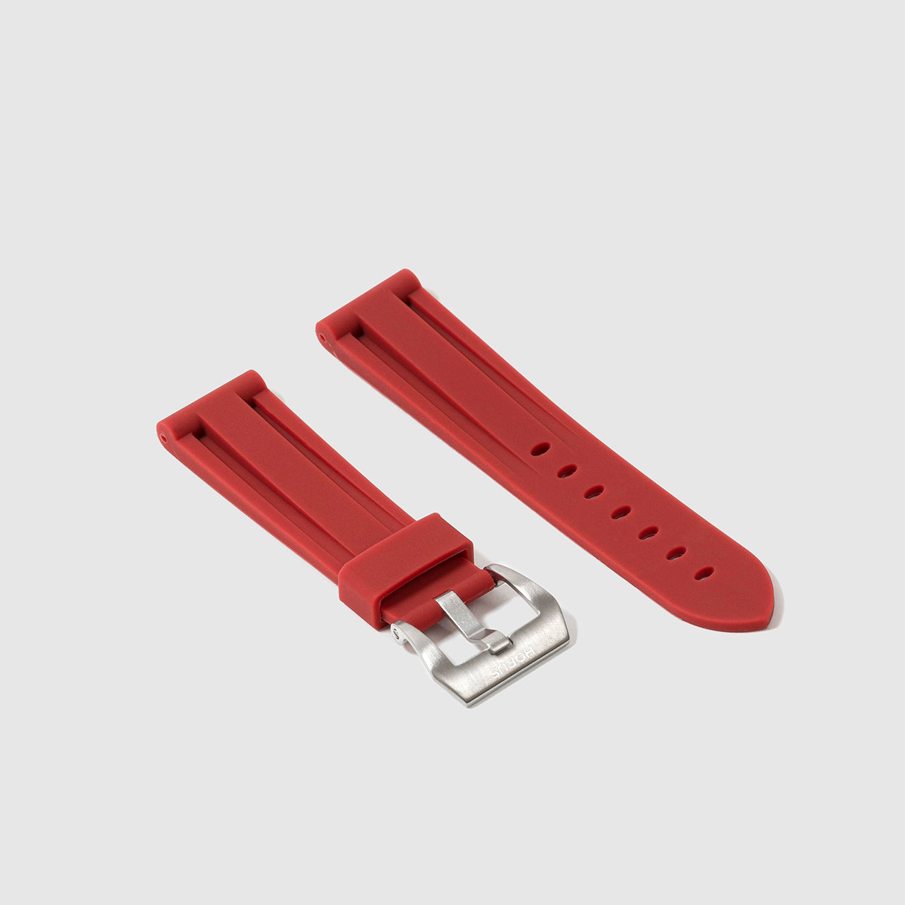 Rubber Strap for Breitling Navitimer - Bordeaux Red