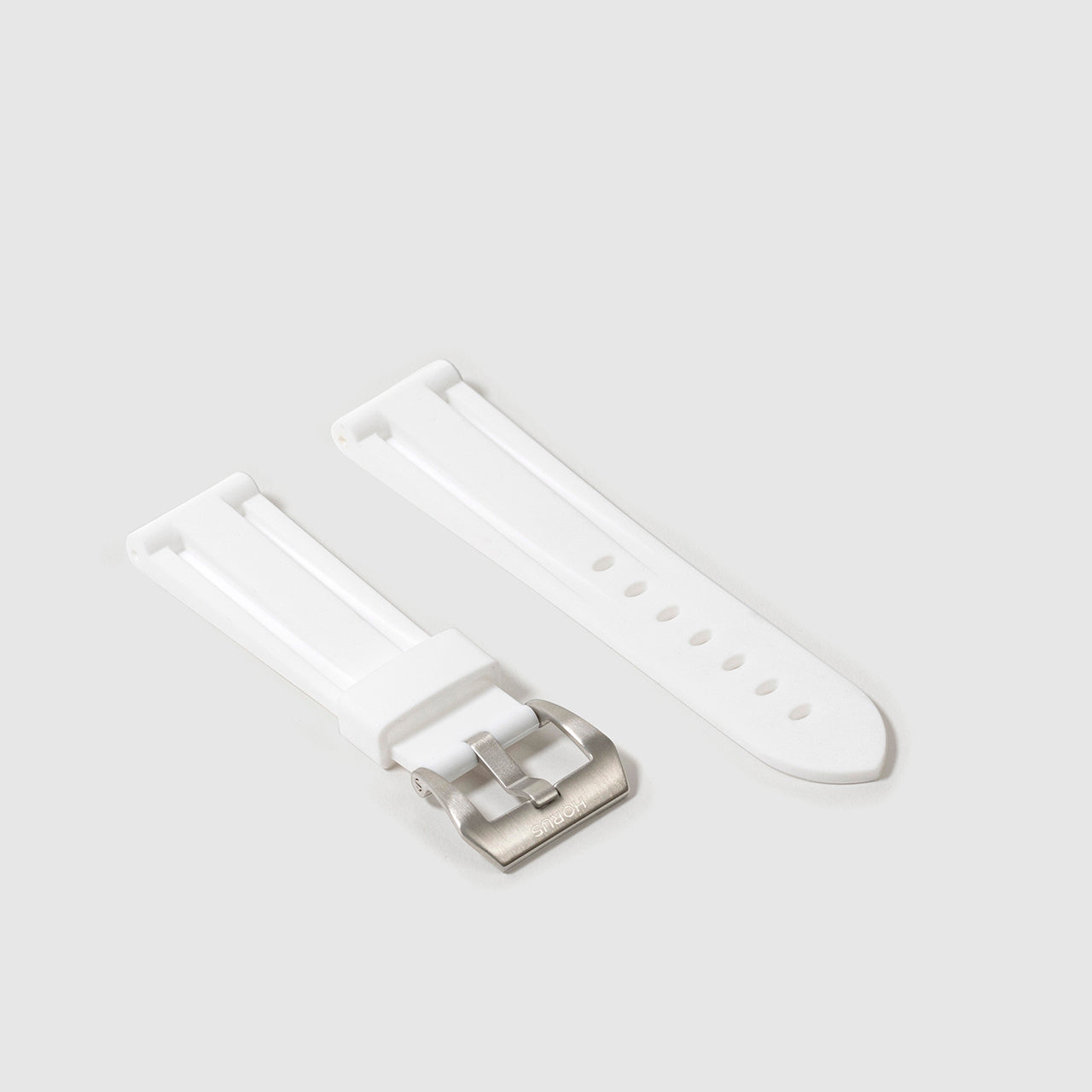 22mm Lug Width Rubber Strap - Arctic White