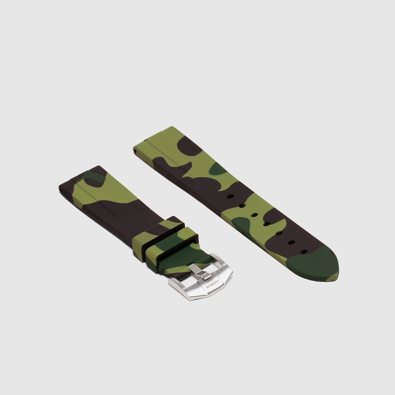 Rubber Strap for Omega Seamaster - Green Camo