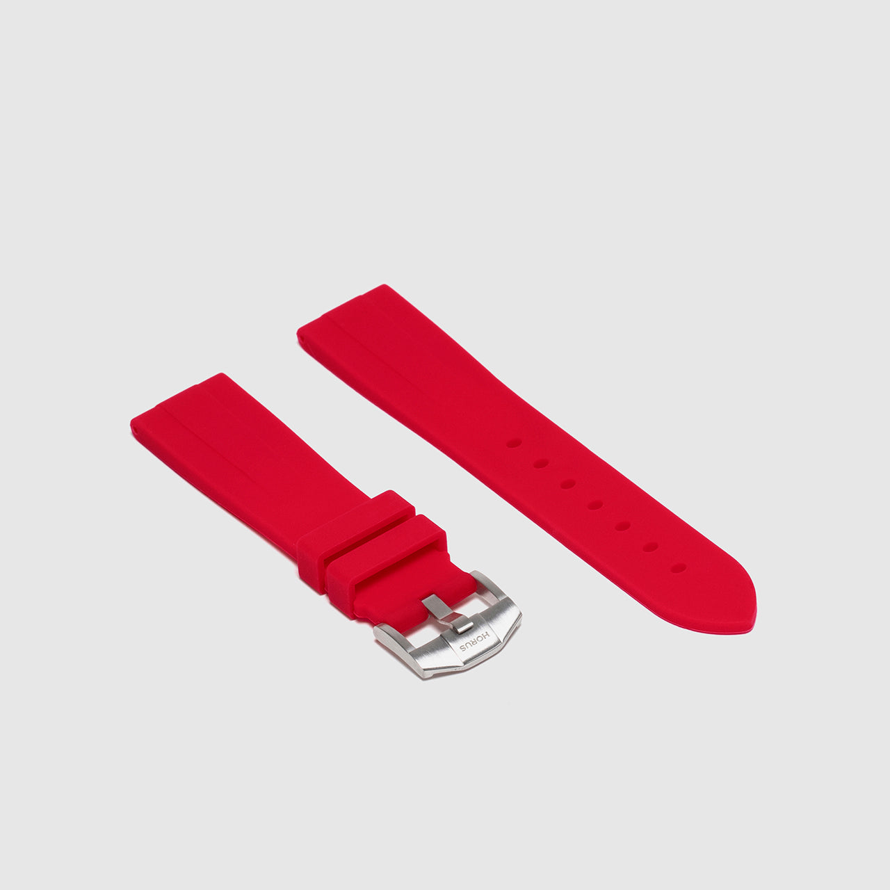 Rubber Strap for Cartier Tank - Heat Red