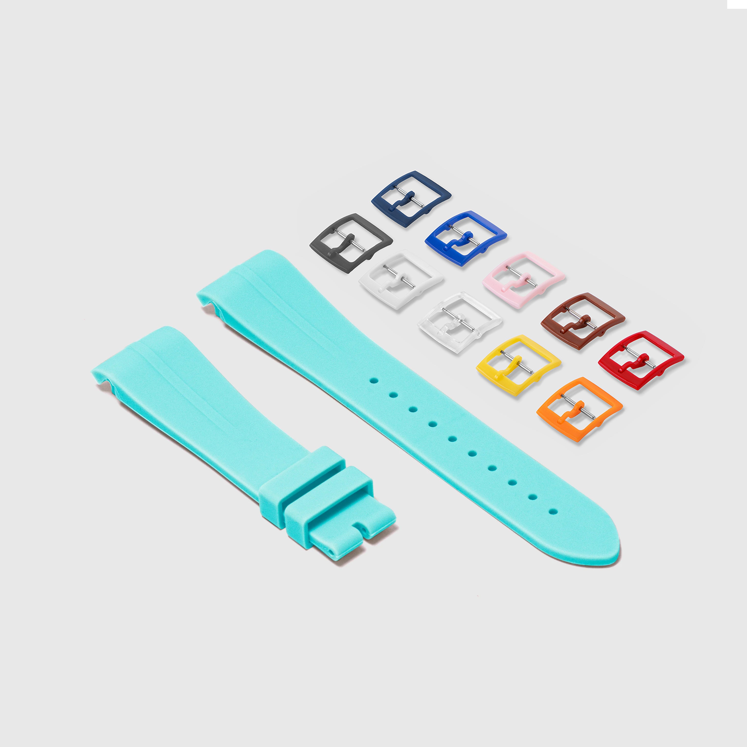 Rubber Strap for Swatch x Omega Moonswatch Mix & Match Buckle - Seafoam