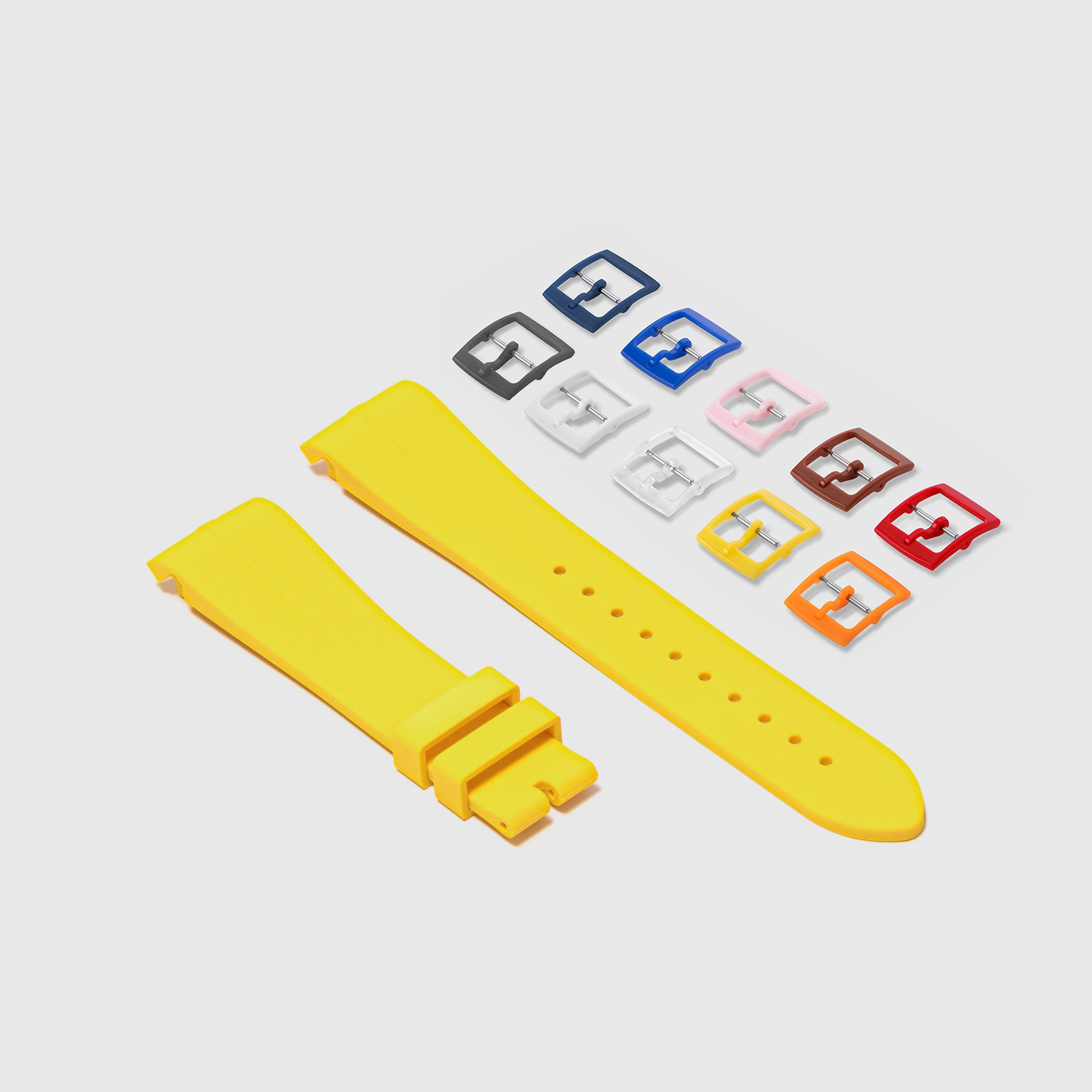 Rubber Strap for Swatch x Omega Moonswatch Mix & Match Buckle - Sunshine Yellow