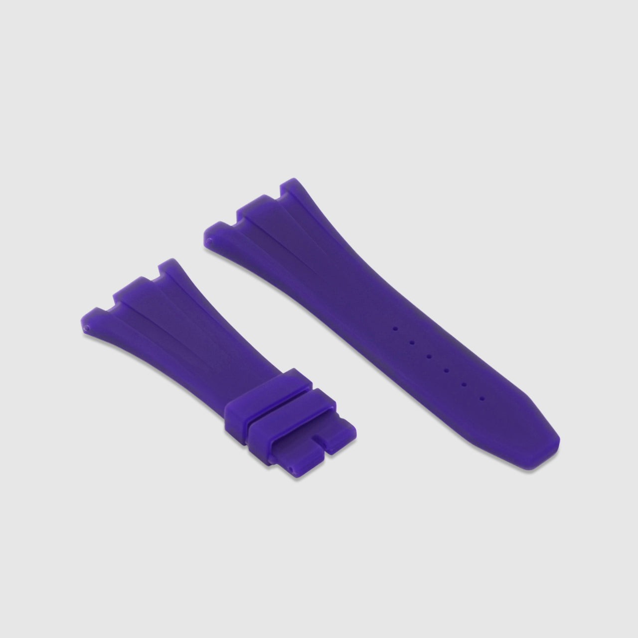Rubber Strap for Audemars Piguet 42mm Royal Oak Offshore (Deployant Clasp) - Royal Purple