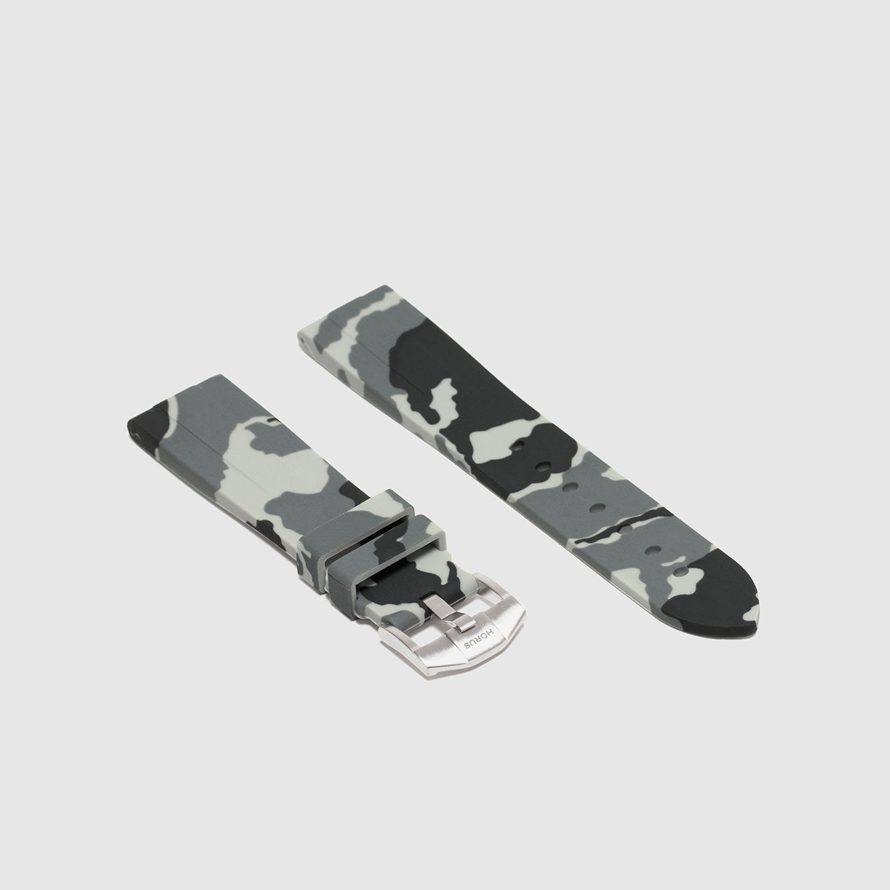 Rubber Strap for Rolex Datejust 36 - Snow Camo