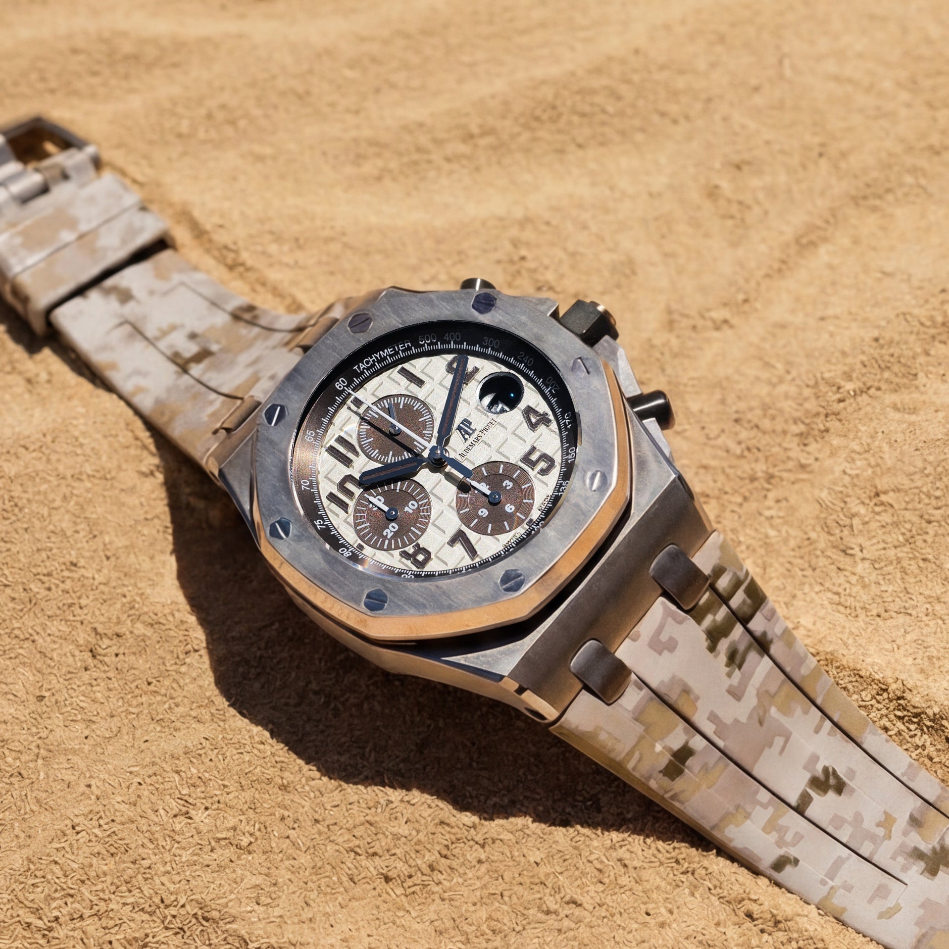 Audemars Piguet 42mm Royal Oak Offshore (Tang Buckle) Desert Digi
