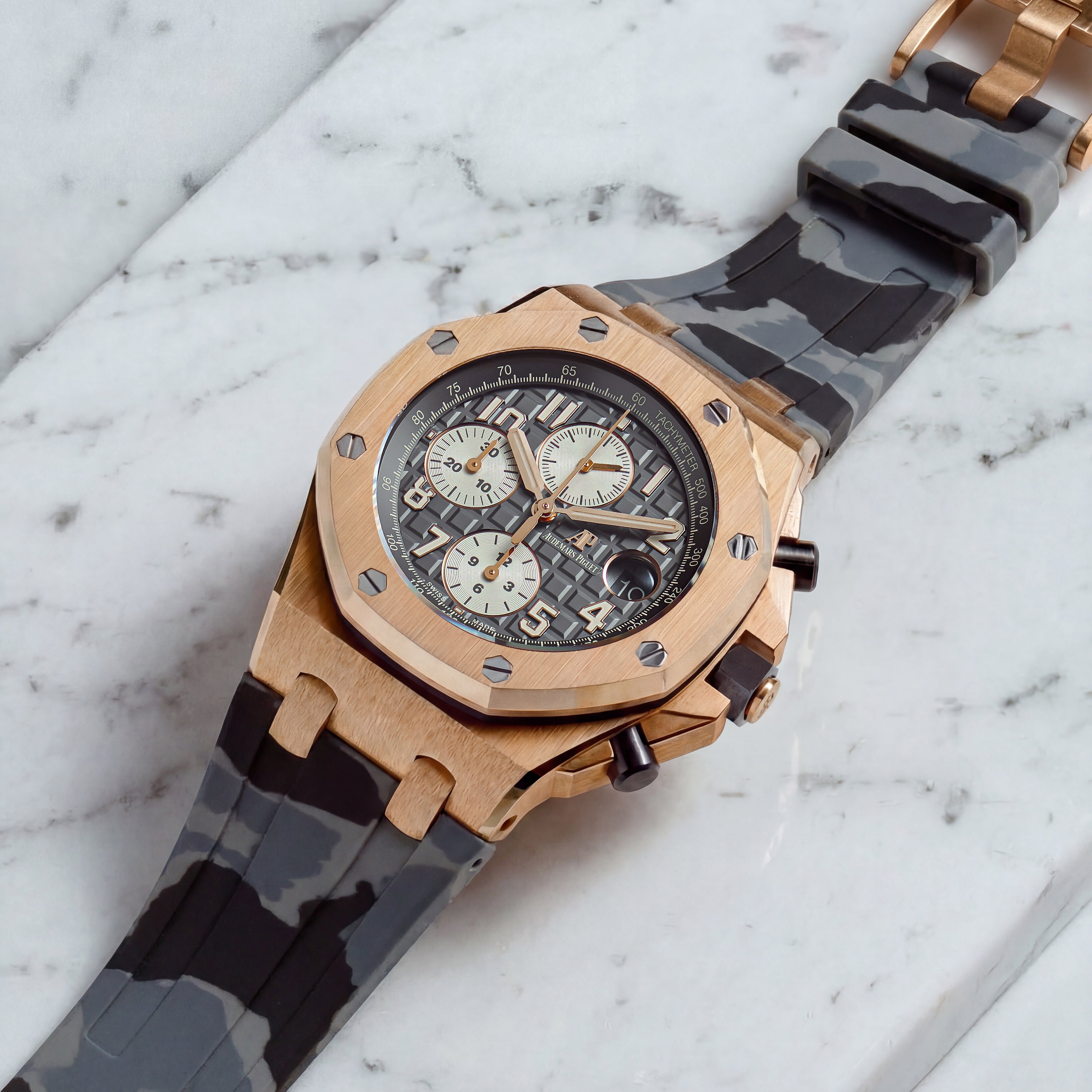 Audemars Piguet Royal Oak Offshore Graphite Camo Rubber Strap Audemars Piguet Royal Oak Offshore Graphite Camo Rubber Strap