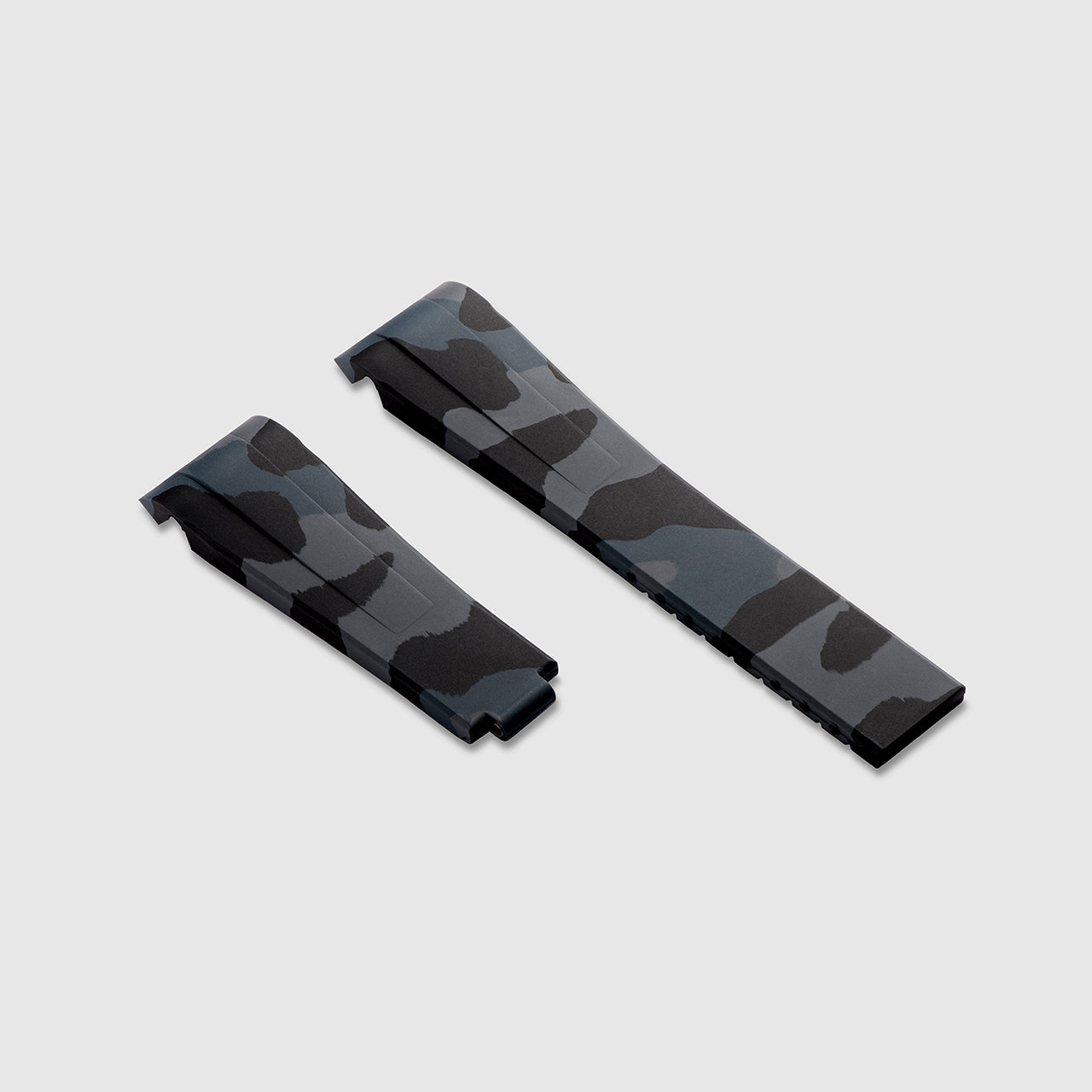 FKM Rubber Strap for Rolex Yacht-Master on Bracelet - Carbon Camo