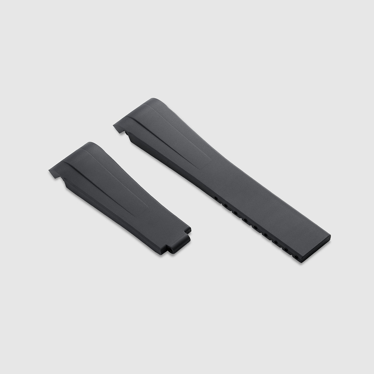 FKM Rubber Strap for Rolex Explorer I - Carbon Grey