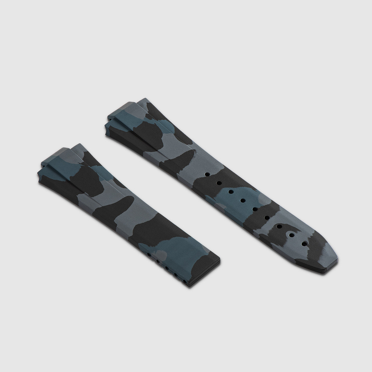 FKM Rubber Strap for Oris Aquis Date Calibre 400 On Strap - Carbon Camo
