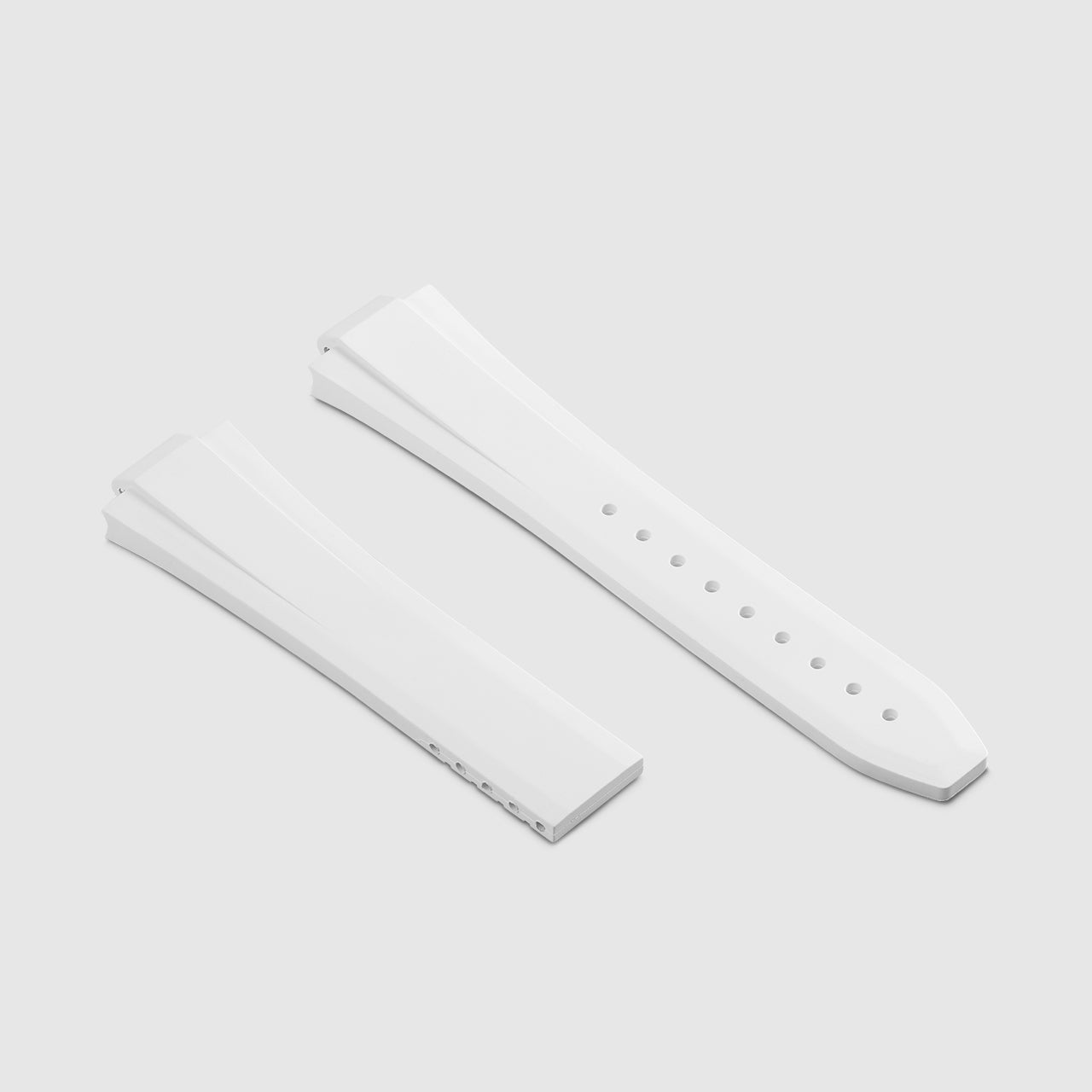 FKM Rubber Strap for Oris Aquis Date Calibre 400 On Strap - Polar White