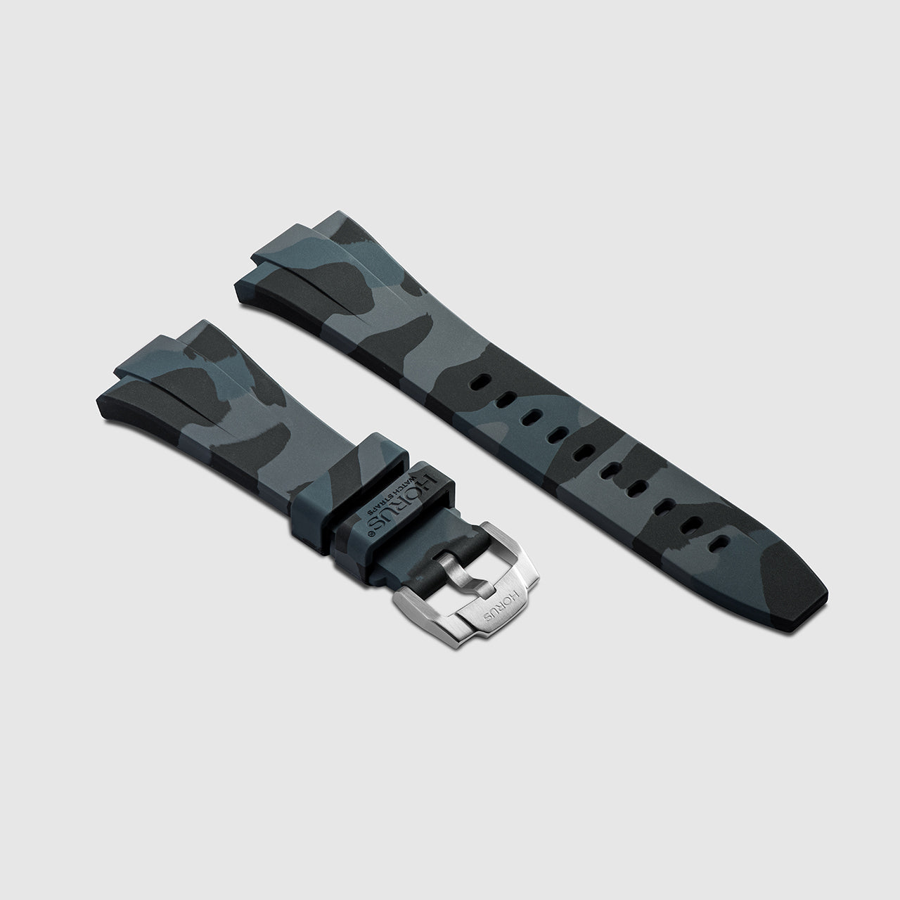 FKM Rubber Strap for Tissot PRX - Carbon Camo