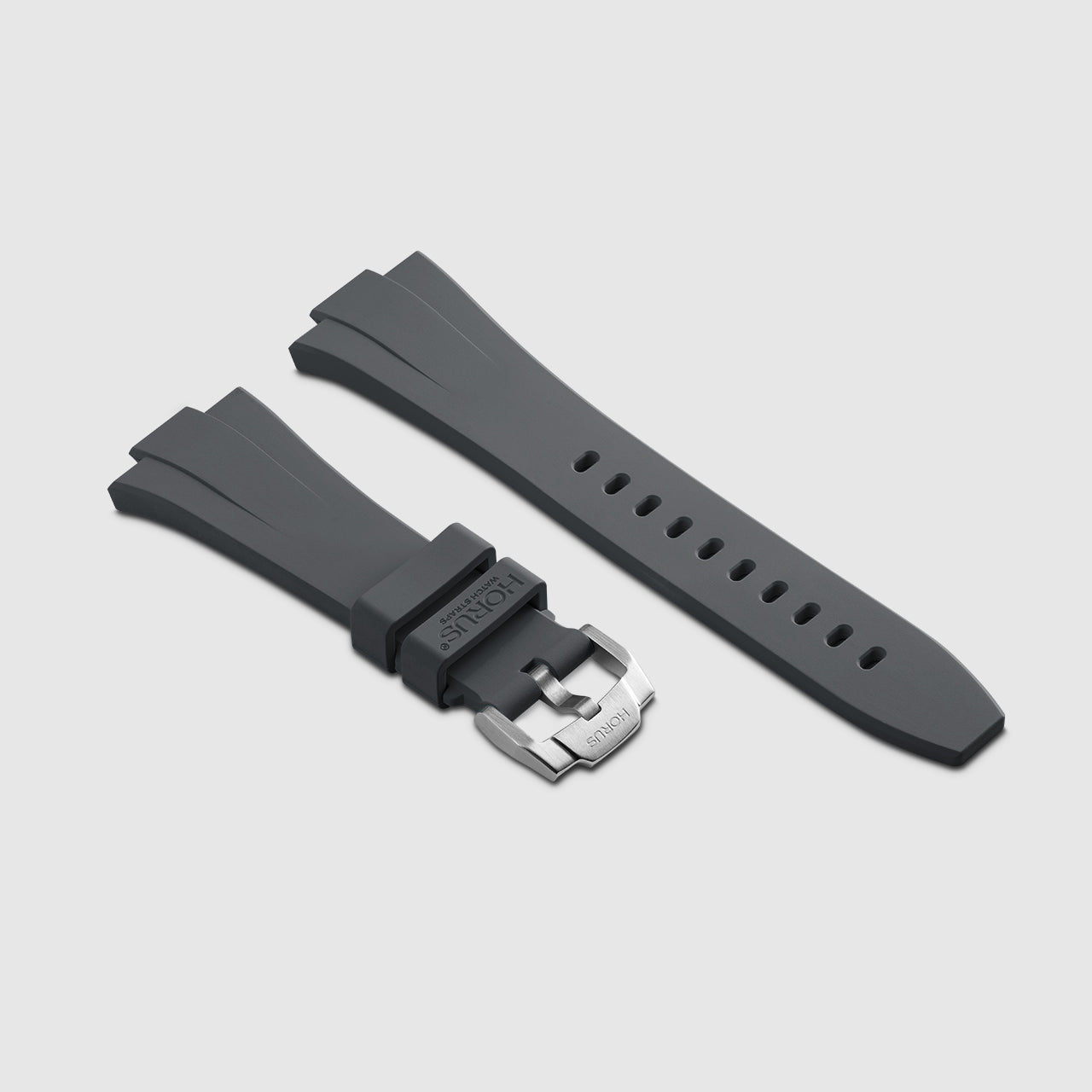 FKM Rubber Strap for Tissot PRX - Carbon Grey