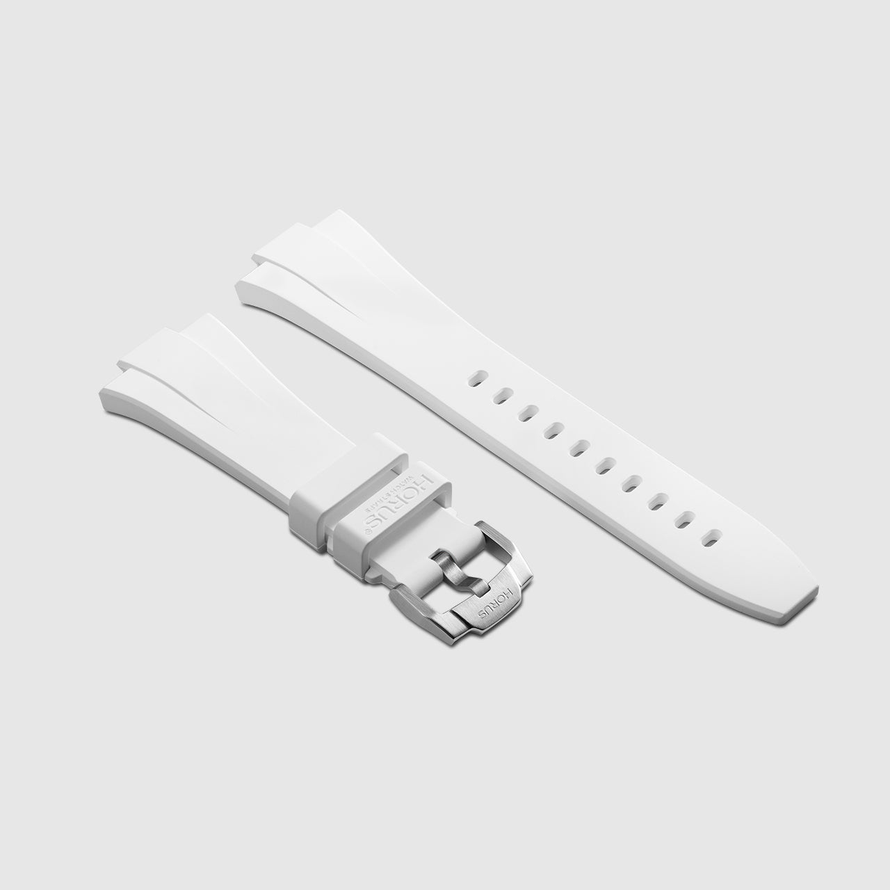 FKM Rubber Strap for Tissot PRX - Polar White