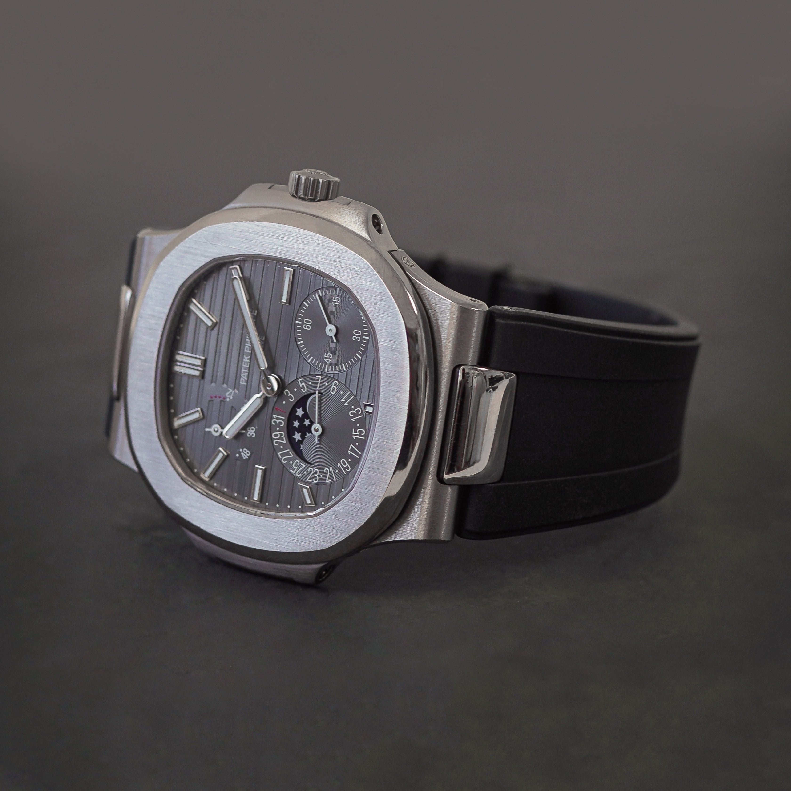 FKM Rubber Strap for Patek Philippe Nautilus - Space Black