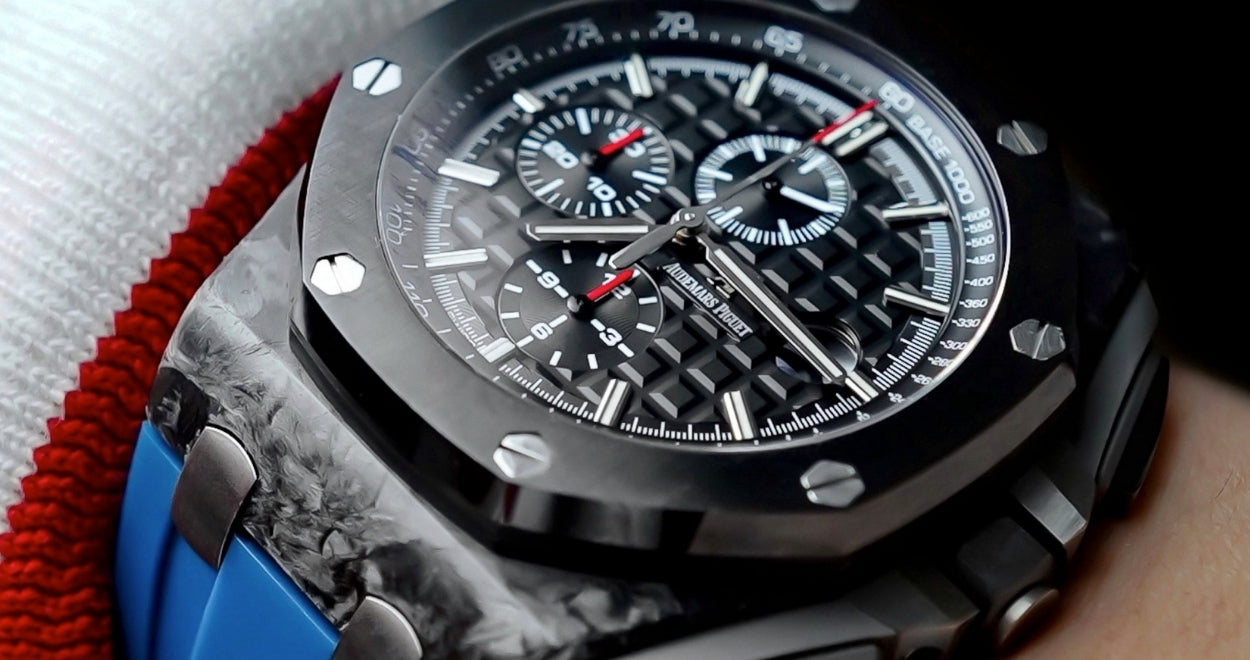 Rubber Strap for Audemars Piguet Royal Oak Offshore (44mm) - Indigo Blue