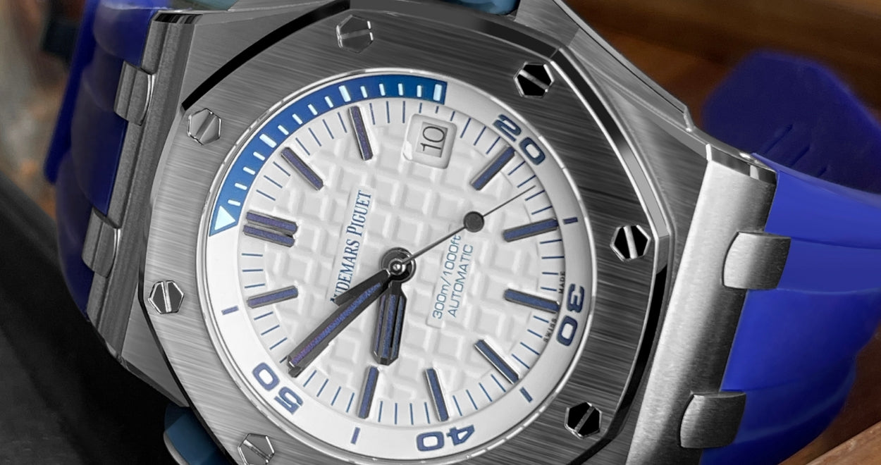 Rubber Strap for Audemars Piguet Diver - Navy Blue