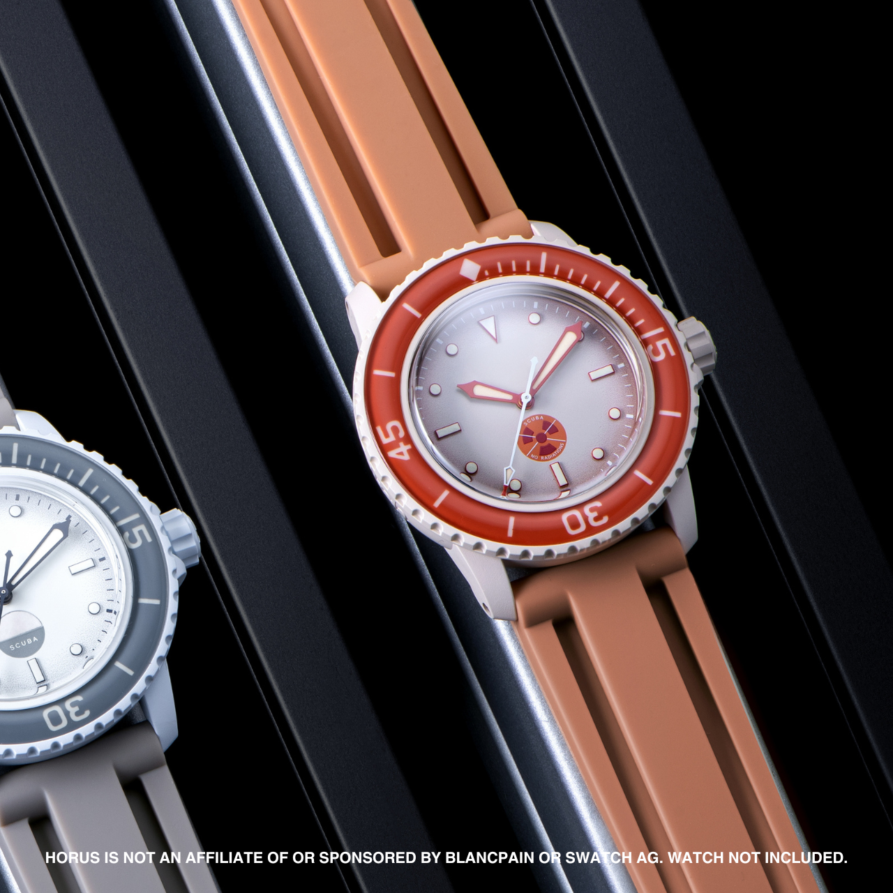 Rubber Strap for Blancpain x Swatch Fifty Fathoms - Desert Sand