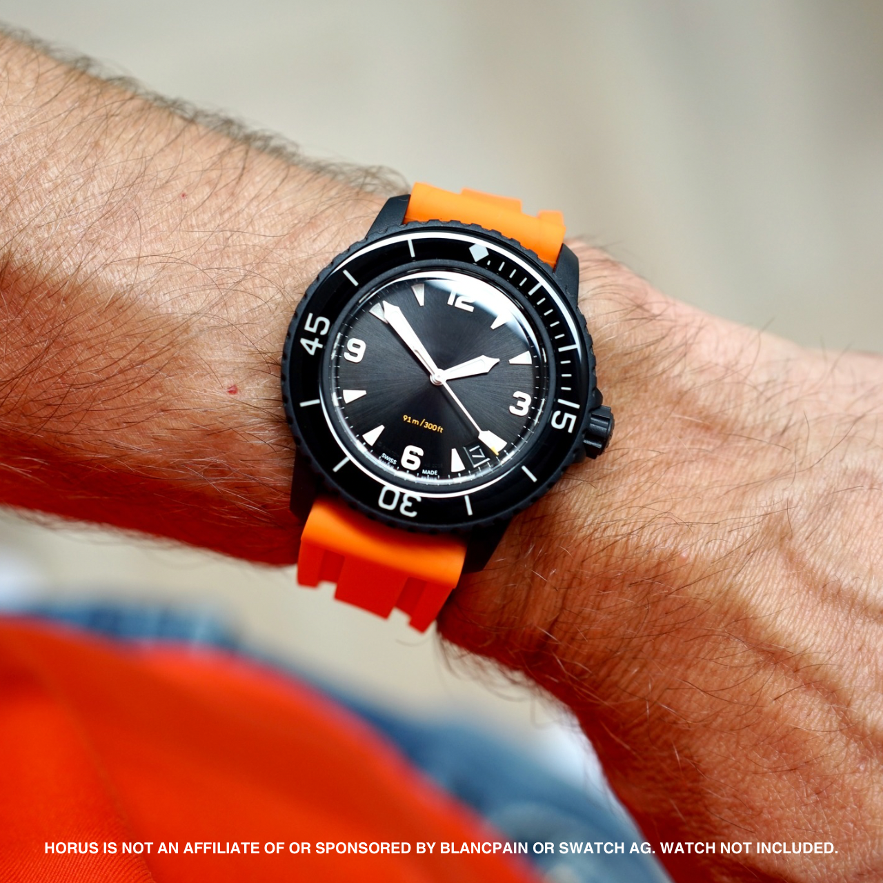 Rubber Strap for Blancpain x Swatch Fifty Fathoms