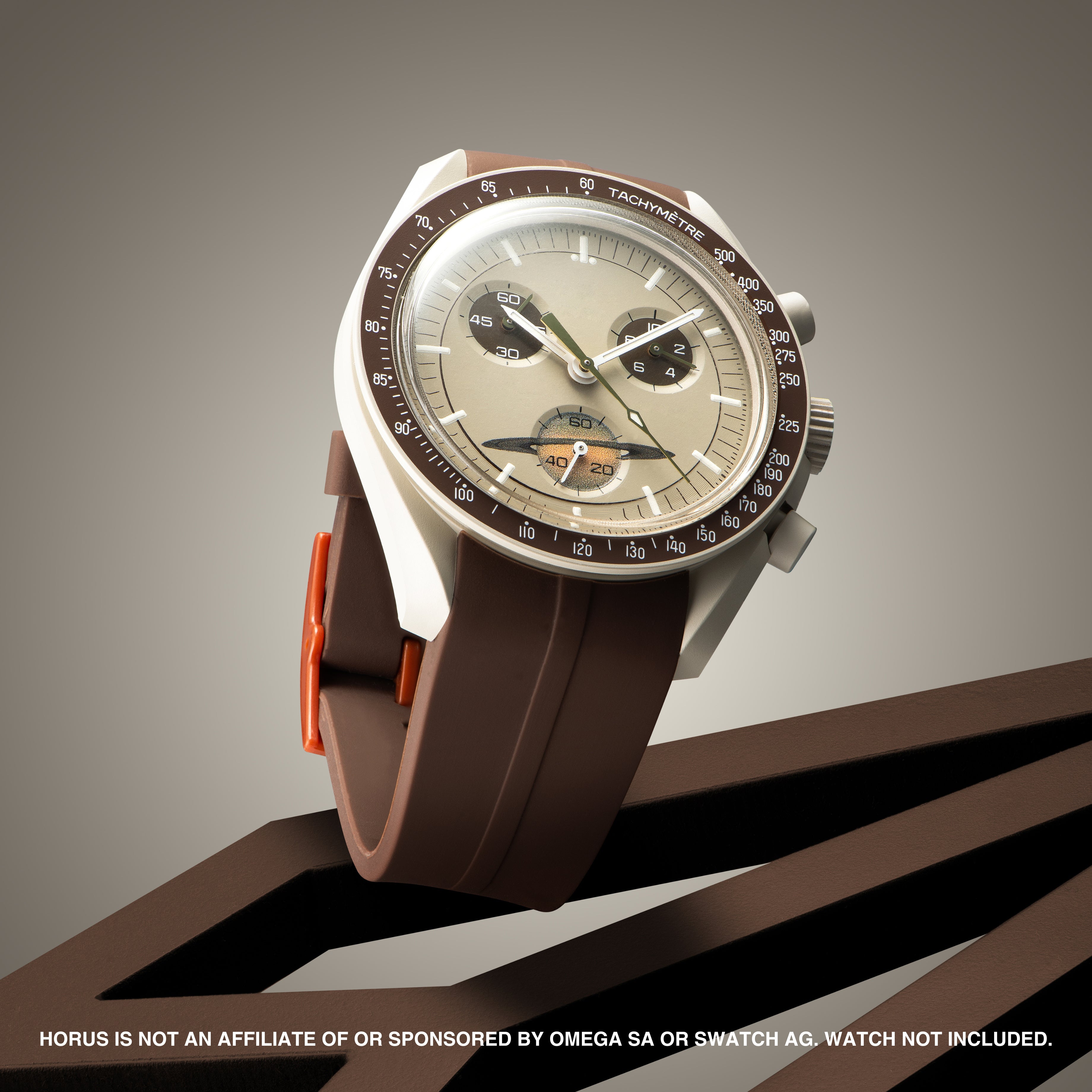 Rubber Strap for Swatch x Omega Moonswatch Mix Match Buckle Espres