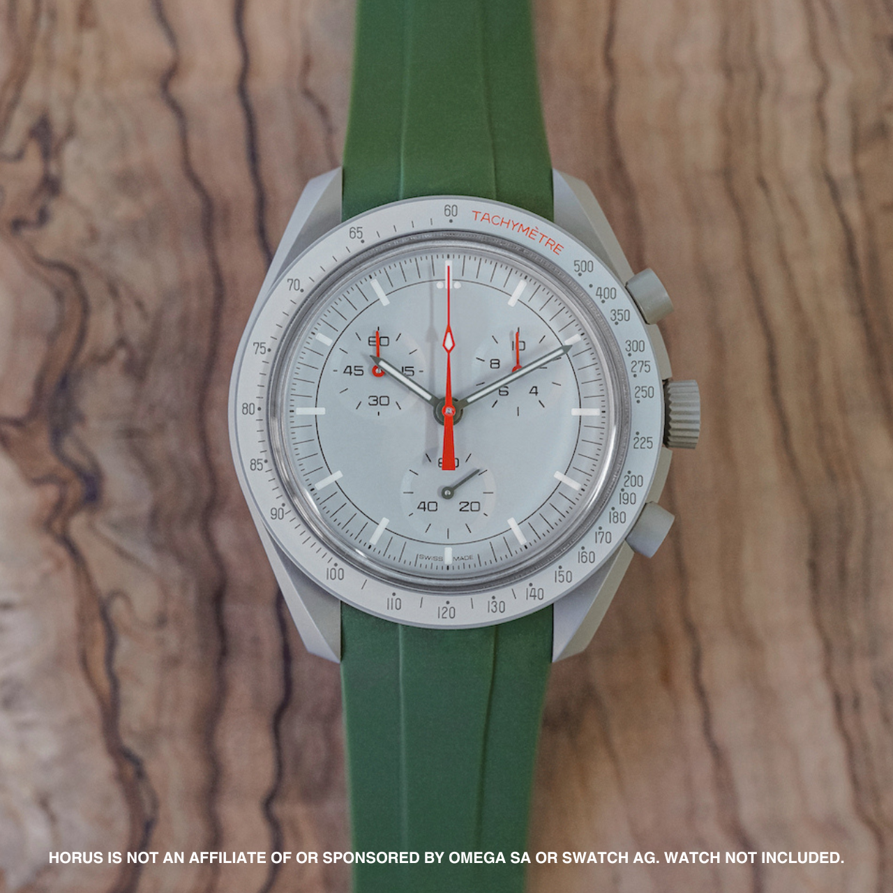Rubber Strap for Swatch x Omega Moonswatch - Olive