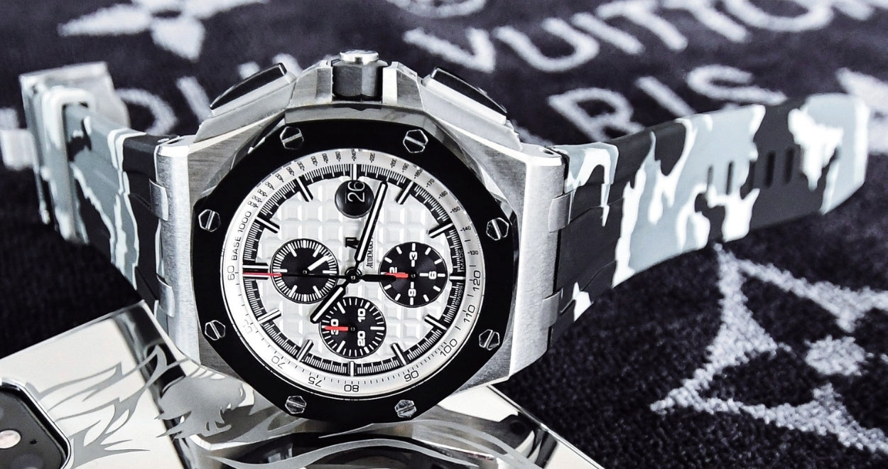 Rubber Strap for Audemars Piguet Royal Oak Offshore (44mm) - Snow Camo