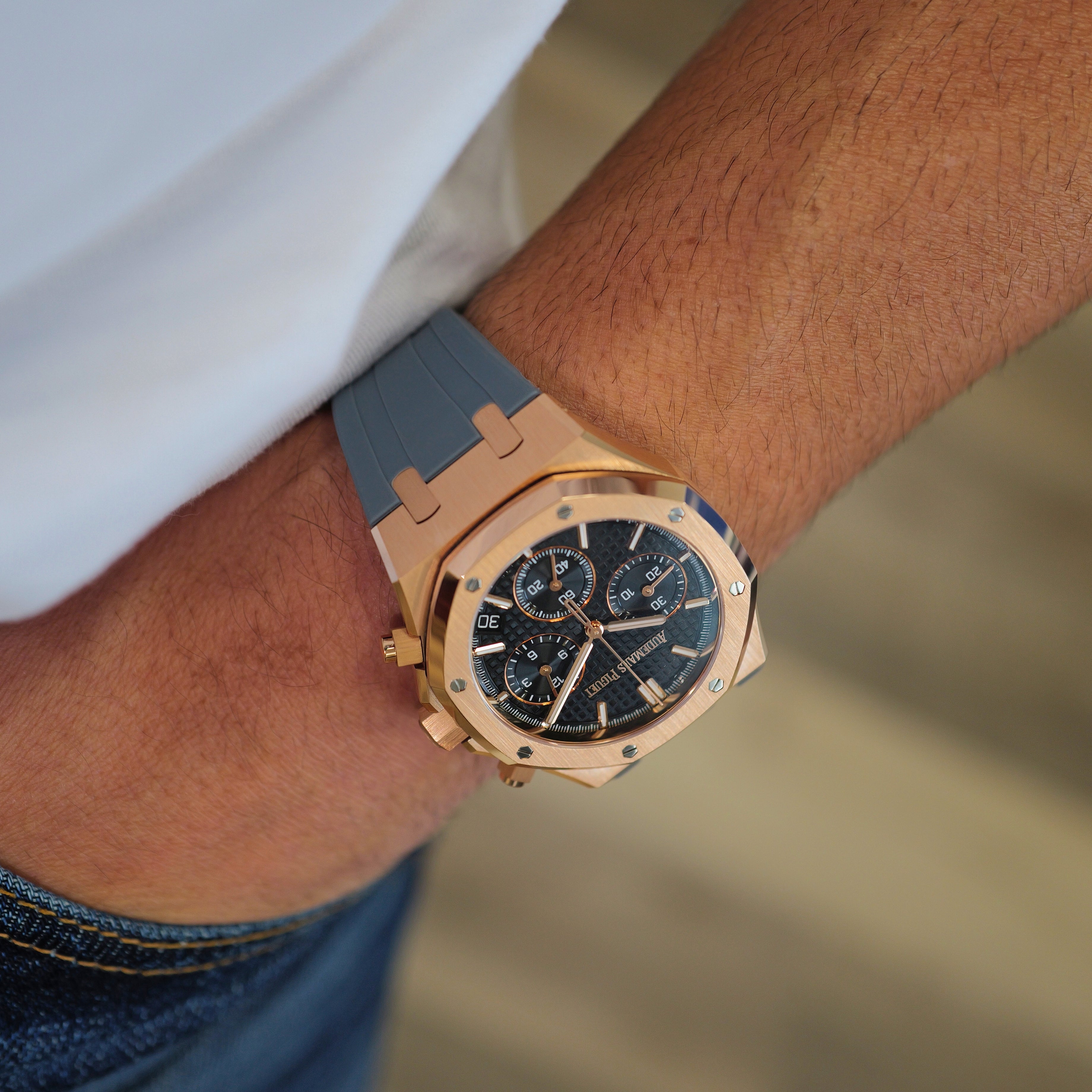 Rose Gold Watch Rubber Strap Rolex Rubber B Strap For Rose Gold