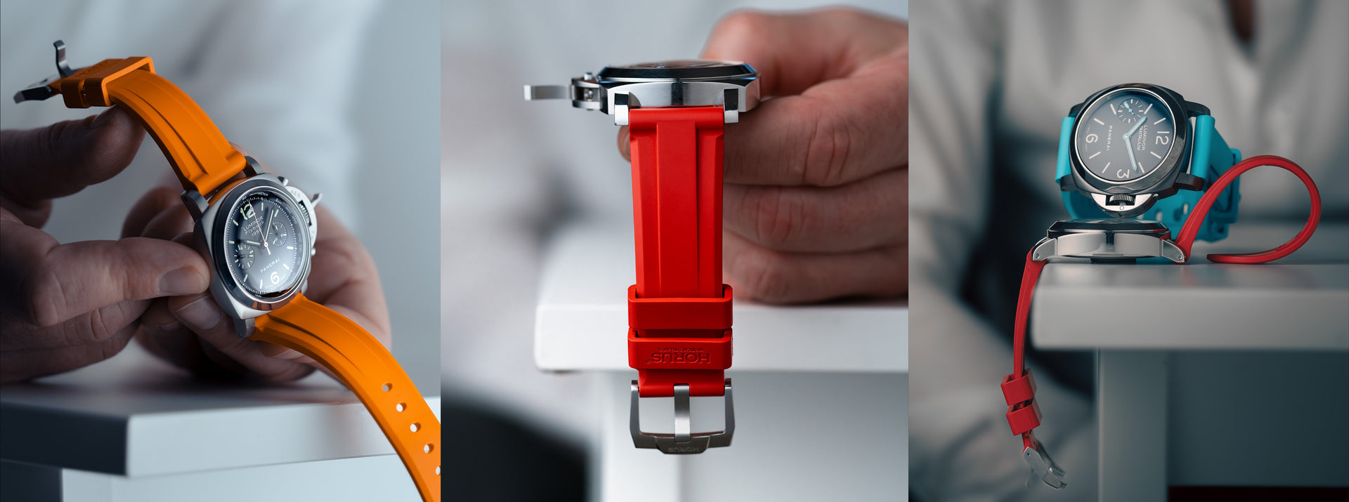 24mm Lug Width FKM Rubber Straps