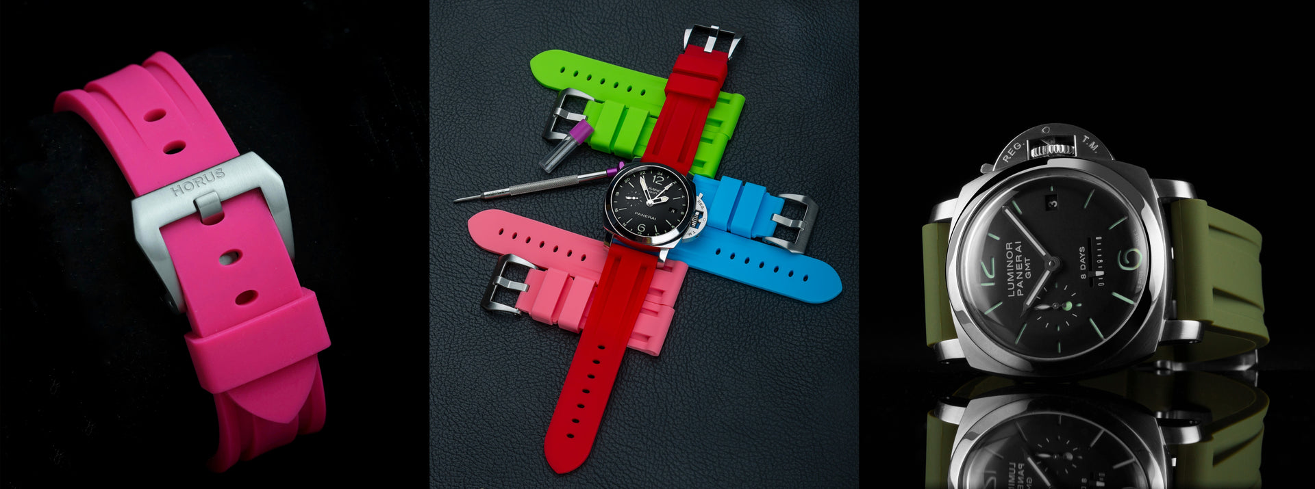 24mm Lug Width Rubber Straps