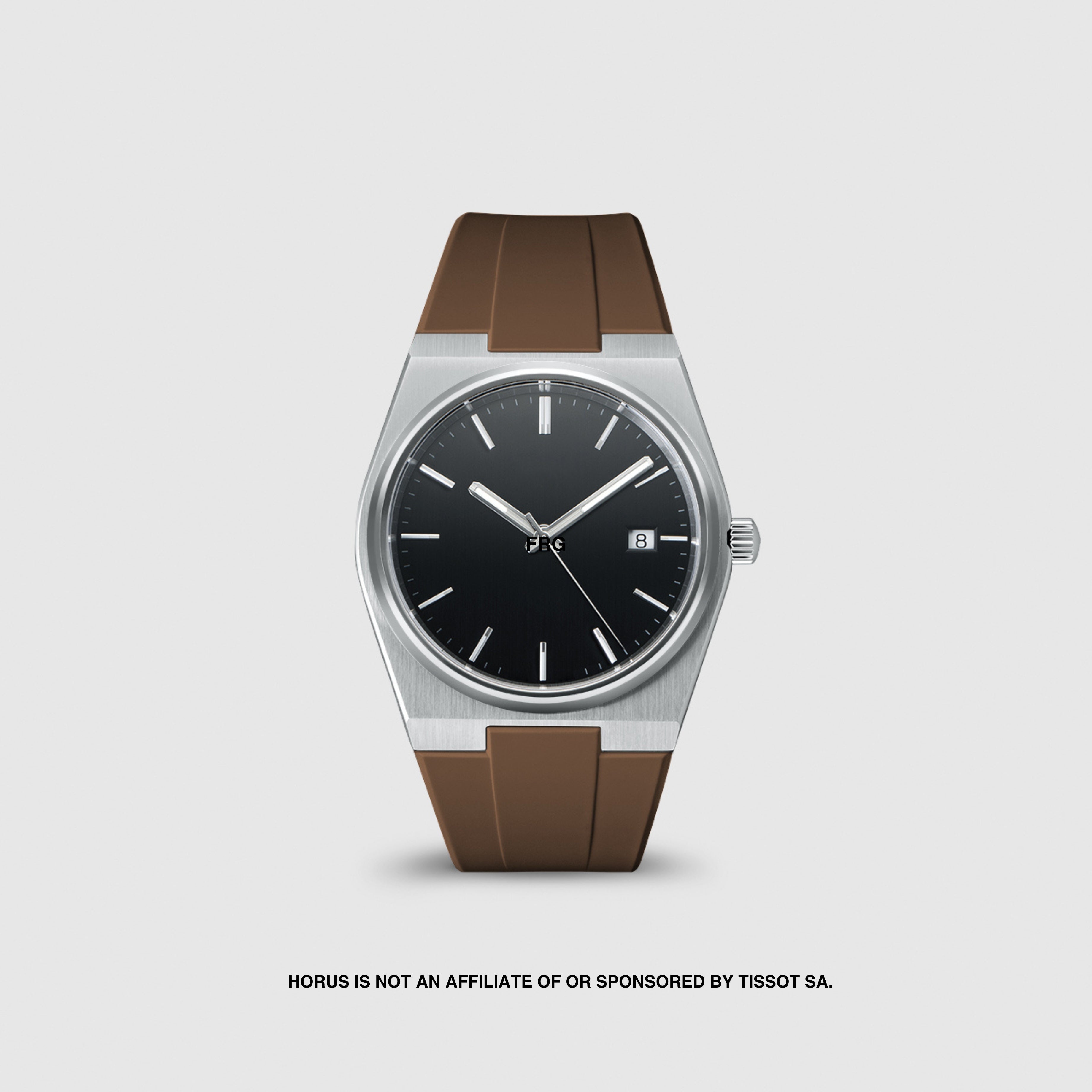 FKM Rubber Strap for Tissot PRX - Mocha