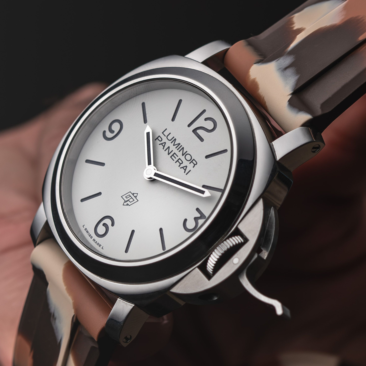 FKM Rubber Strap for Panerai Luminor - Desert Camo