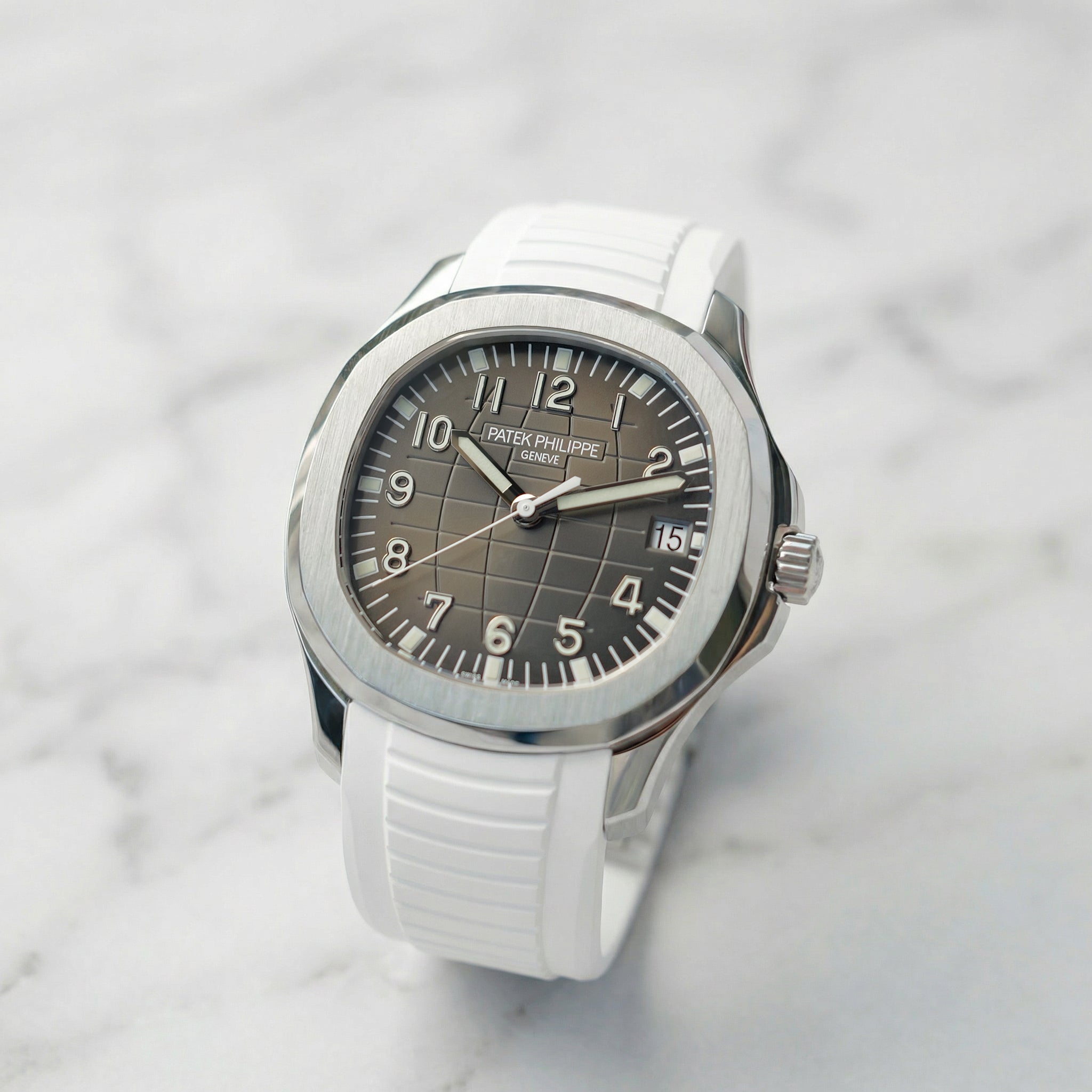 FKM Rubber Strap for Patek Philippe Aquanaut - Polar White