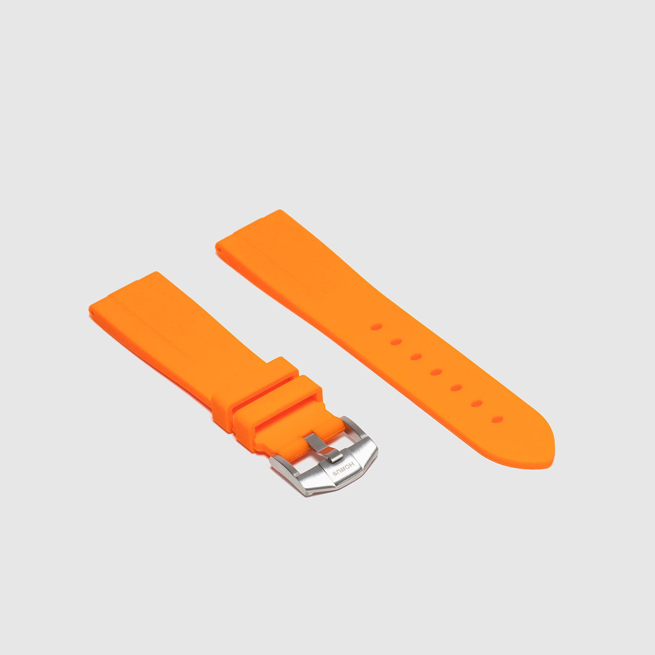 21mm Lug Width Rubber Strap Tangerine Orange