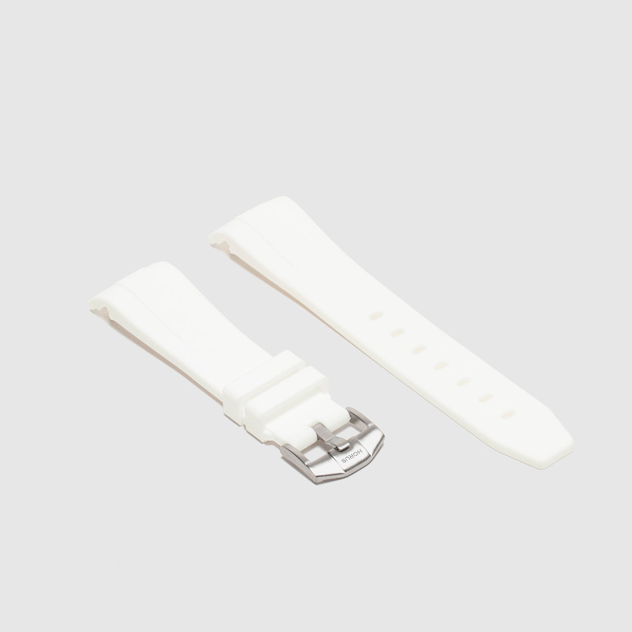 Rubber Strap for Rolex Daytona on Bracelet - Arctic White