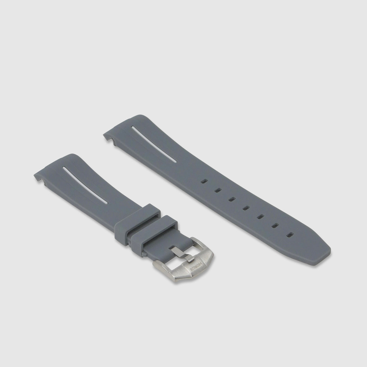 Rubber Strap for Swatch x Omega Moonswatch - Corsa Graphite & White
