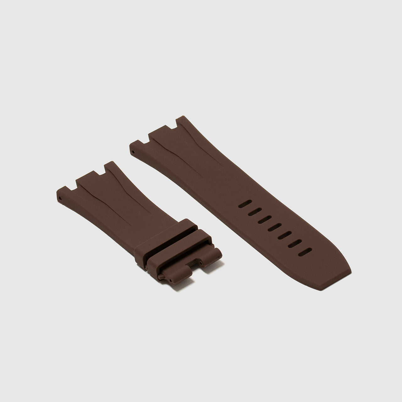 Audemars Piguet Royal Oak Offshore 44mm on Espresso Brown Rubber Horus Strap