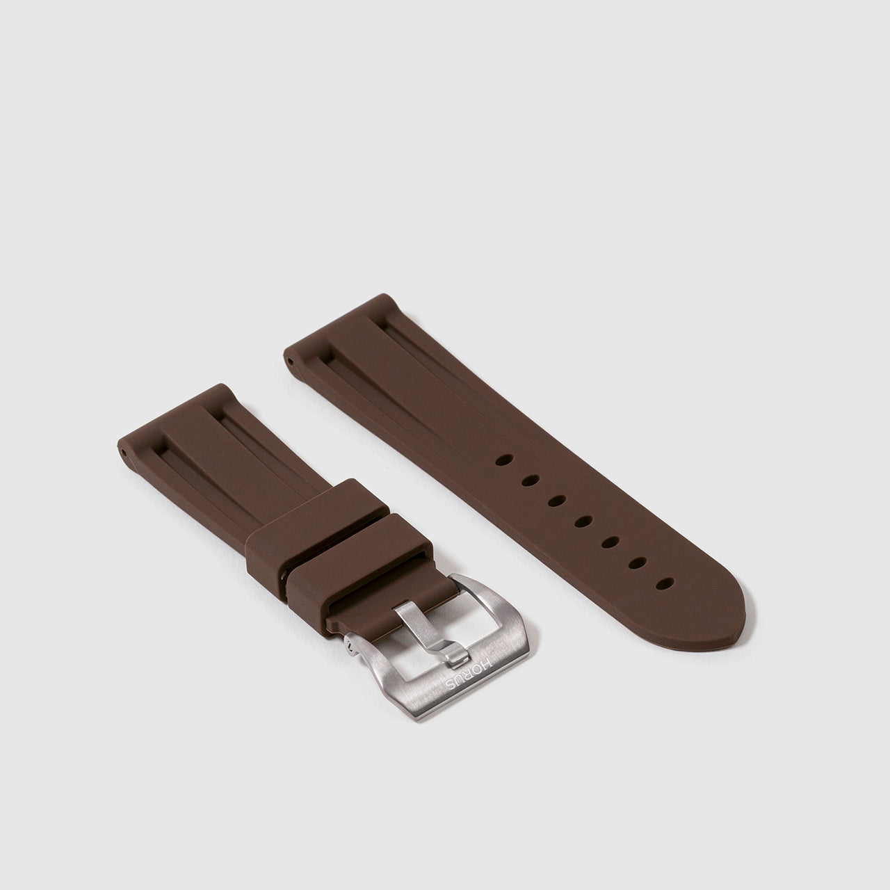 Rubber Strap for Tudor Grantour - Espresso Brown