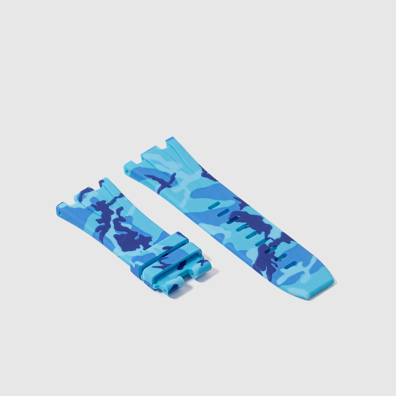 Rubber Strap for Audemars Piguet Royal Oak Offshore (44mm) - Miami Blue Camo