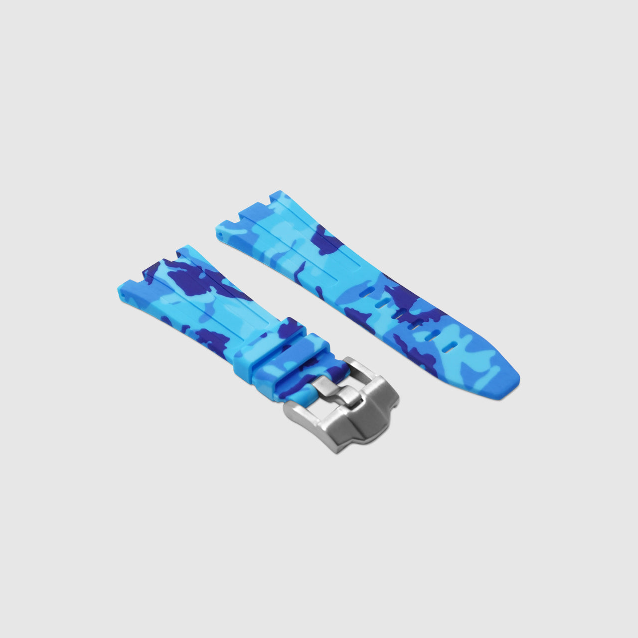 Rubber Strap for Audemars Piguet Diver - Miami Blue Camo