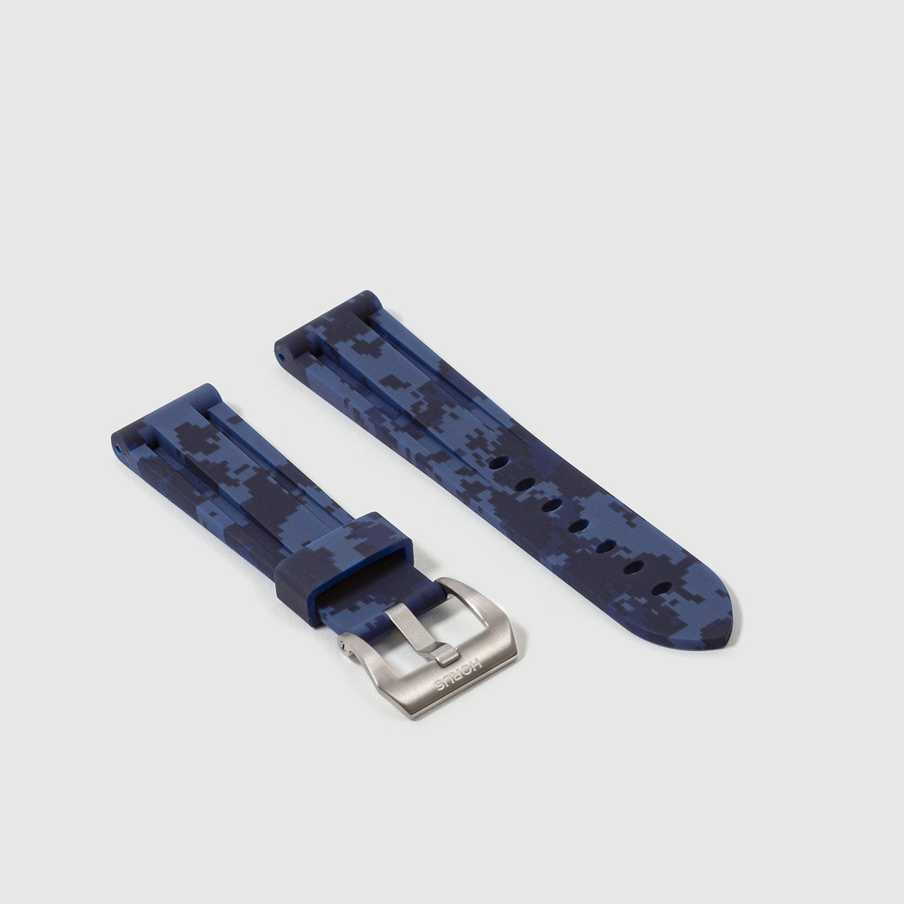 Bracelet Montre Caoutchouc Tempomat 24mm - Camouflage Digital, Pour Panerai Luminor/Radiomir - Neuf