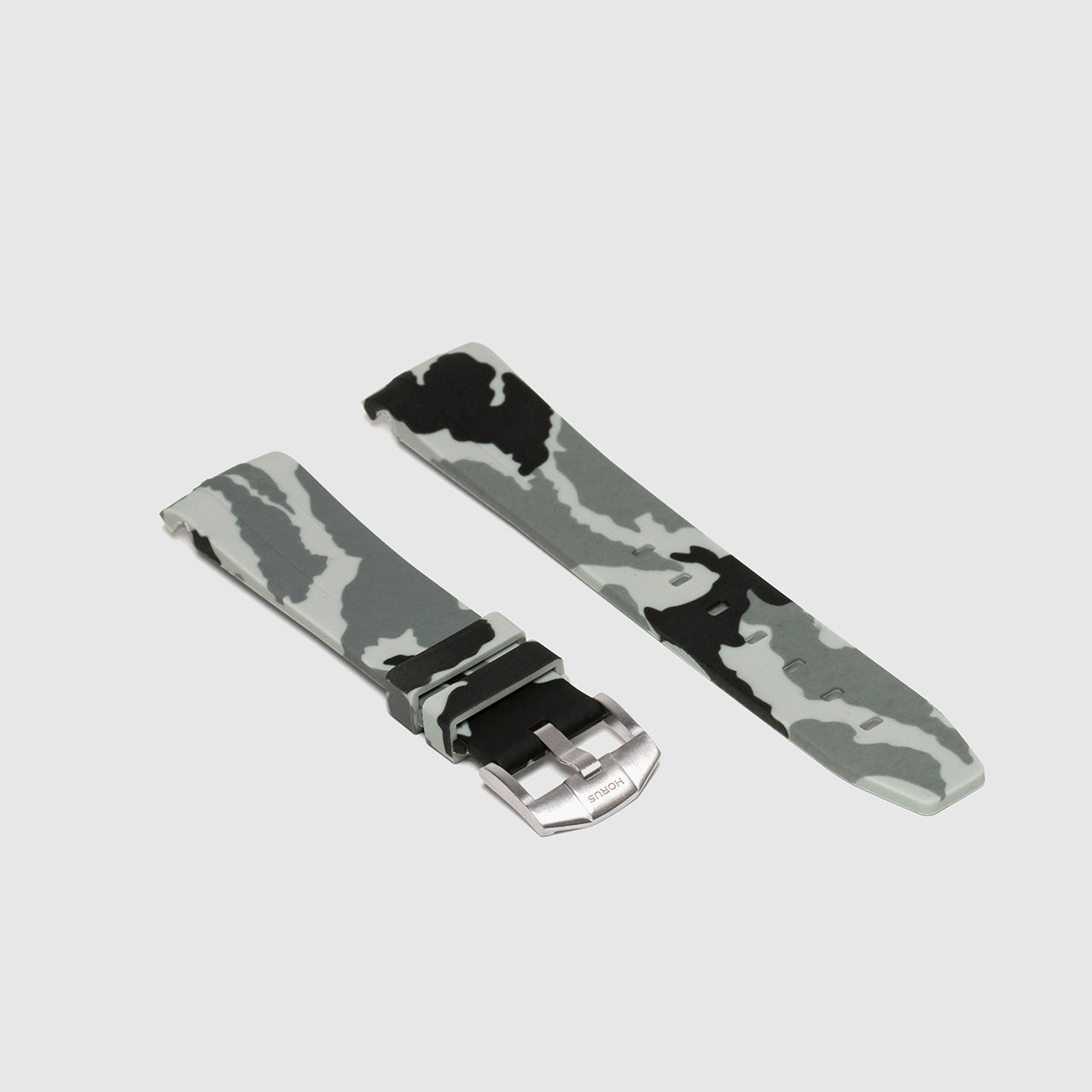 Rubber Strap for Rolex Explorer I - Snow Camo