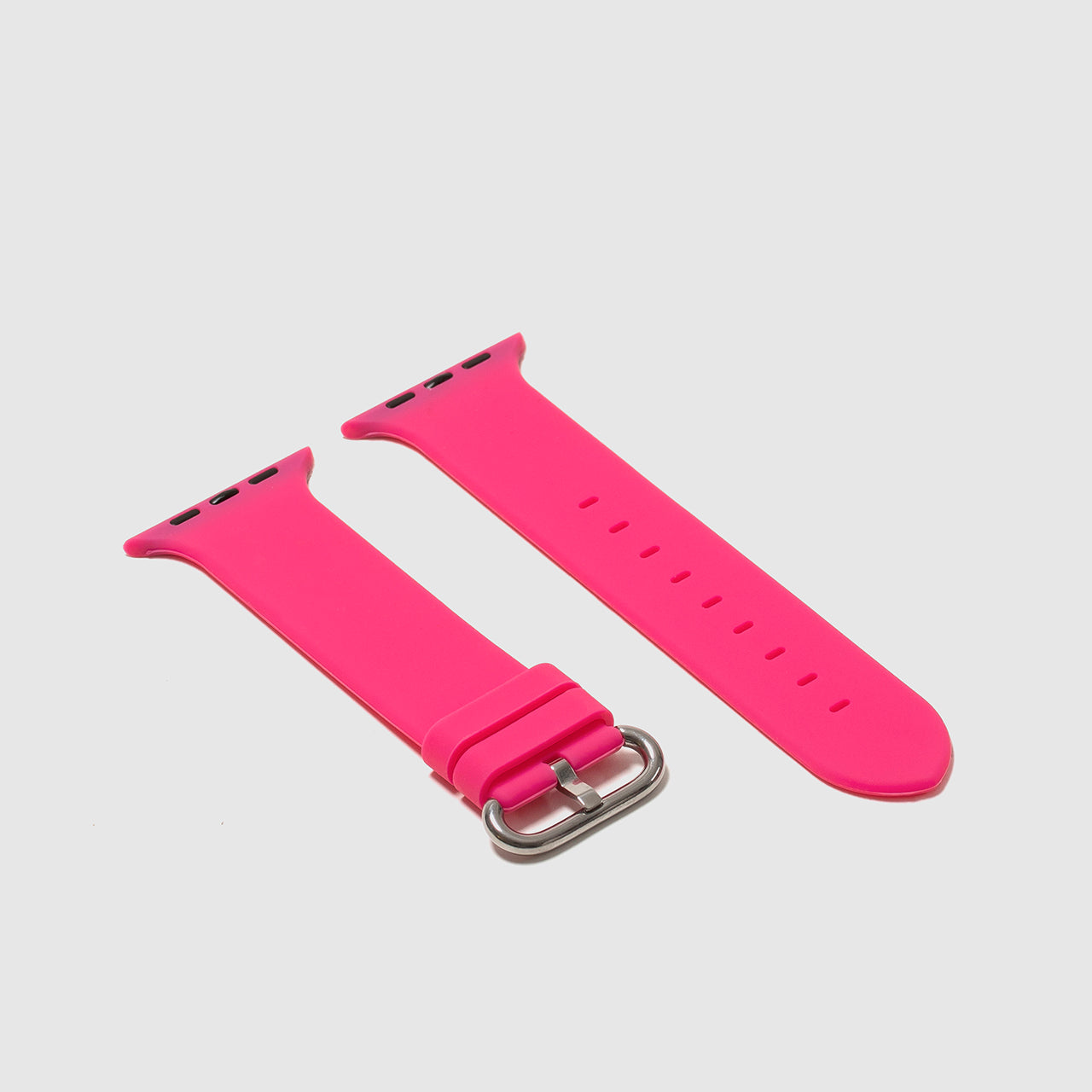 Pink Sand Bright Pink Apple Watch Band Rubber Strap For Apple