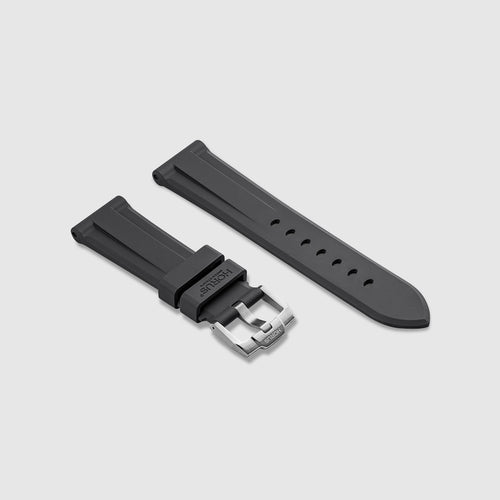 FKM Rubber Strap for Bell & Ross V2-93 - Carbon Grey