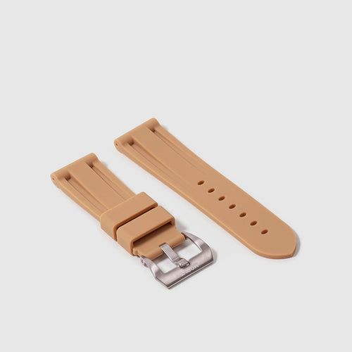 Rubber Strap for Breitling Navitimer - Desert Sand