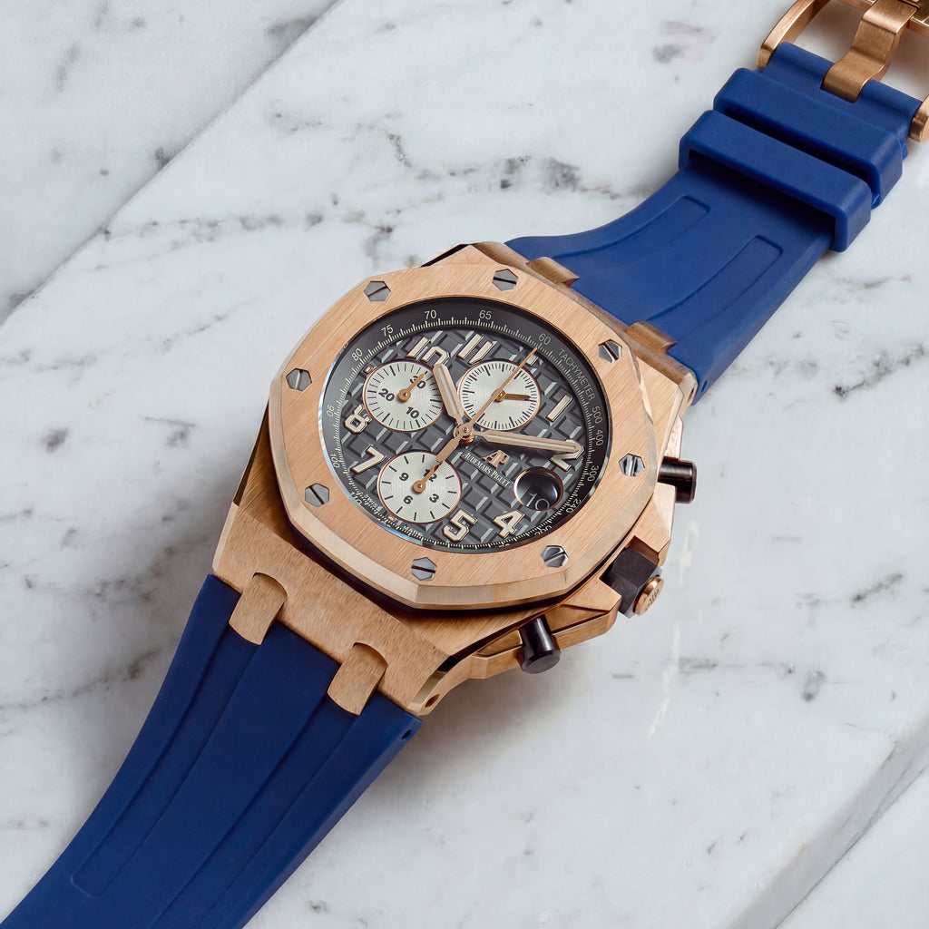 Rubber Strap for Audemars Piguet 42mm Royal Oak Offshore (Tang Buckle)
