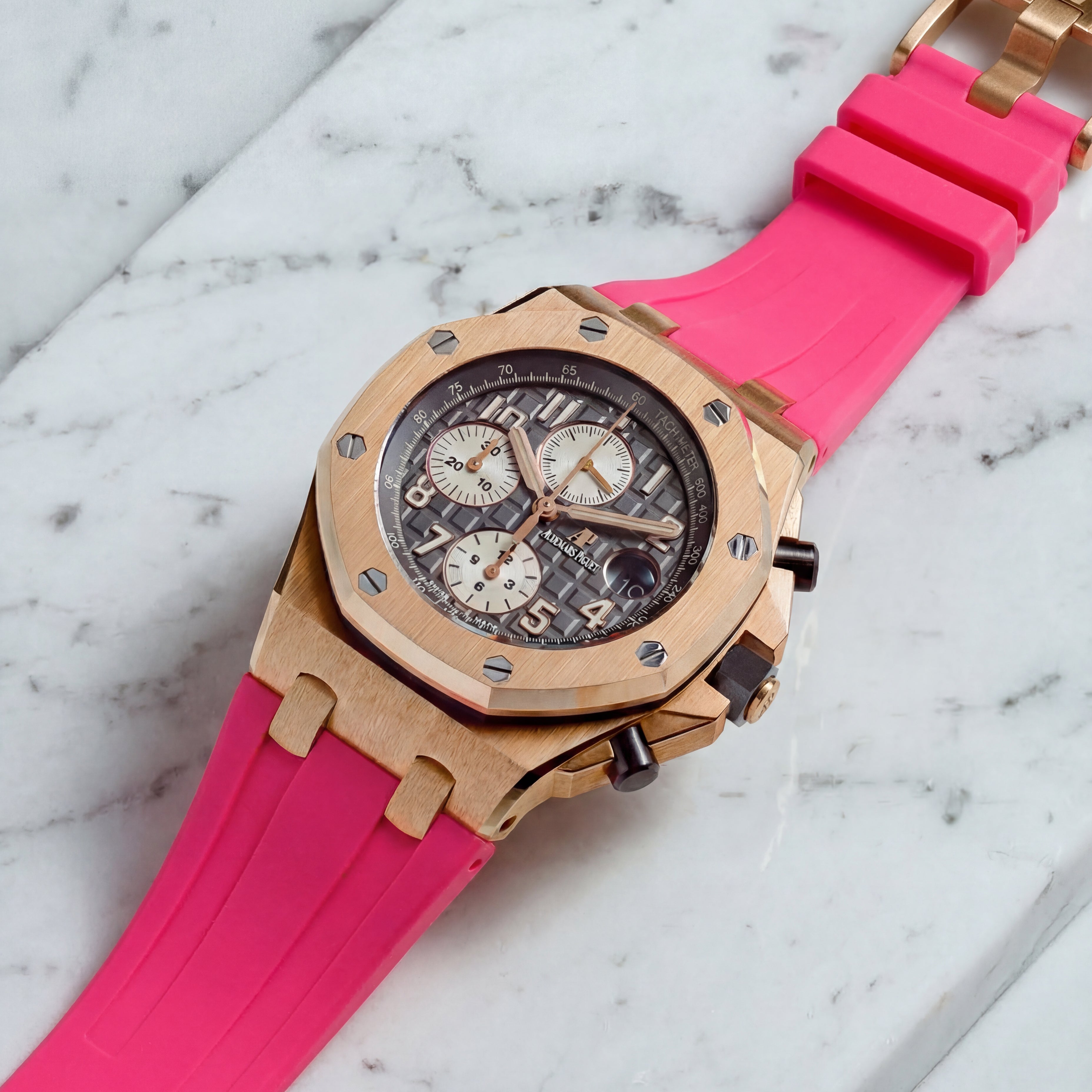 Audemars Piguet Royal Oak Offshore South Beach Pink Rubber Strap