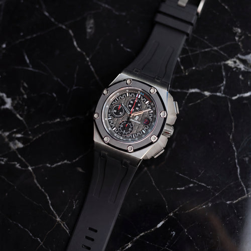 Rubber Strap for Audemars Piguet Royal Oak Offshore (44mm) - Jet Black